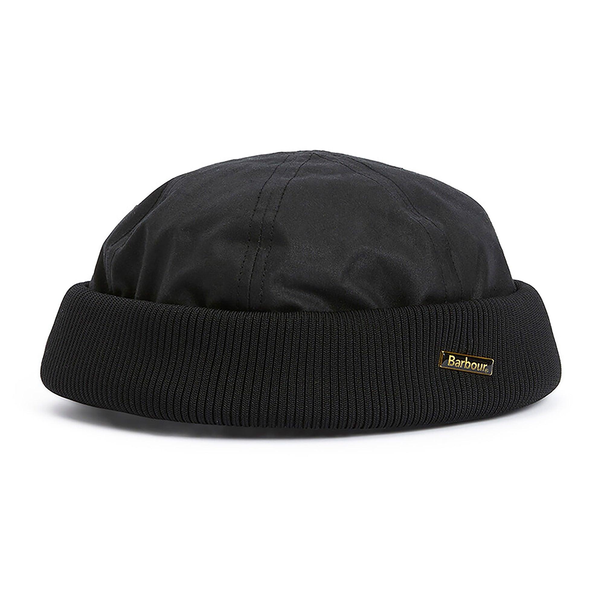 Product image 1 of 8 of Barbour Men's Oakmoor Wax Docker Hat - Black