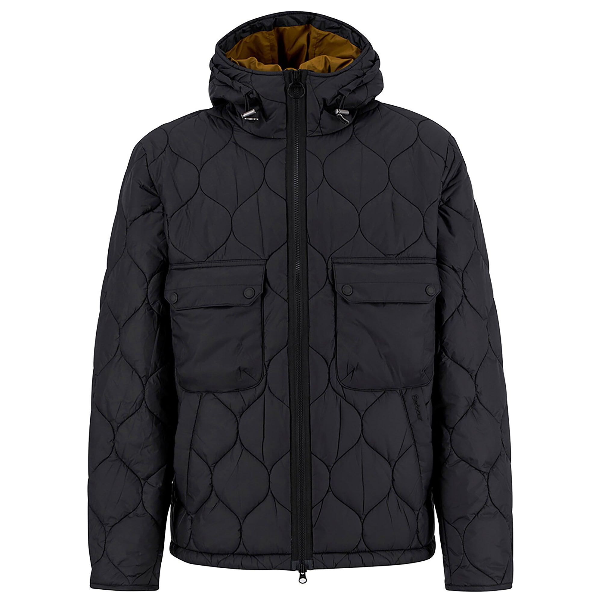 Product image 1 of 7 of Barbour Men's Re-Engineered Hooded Spey Quilted Jacket - Black
