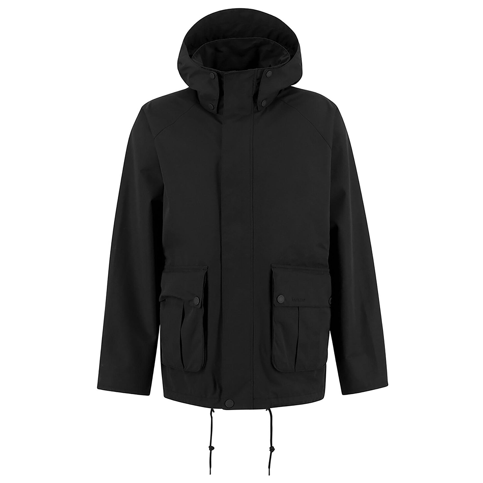 Product image 1 of 8 of Barbour Men's Re-Engineered Hooded Wading Spey Showerproof Jacket - Black