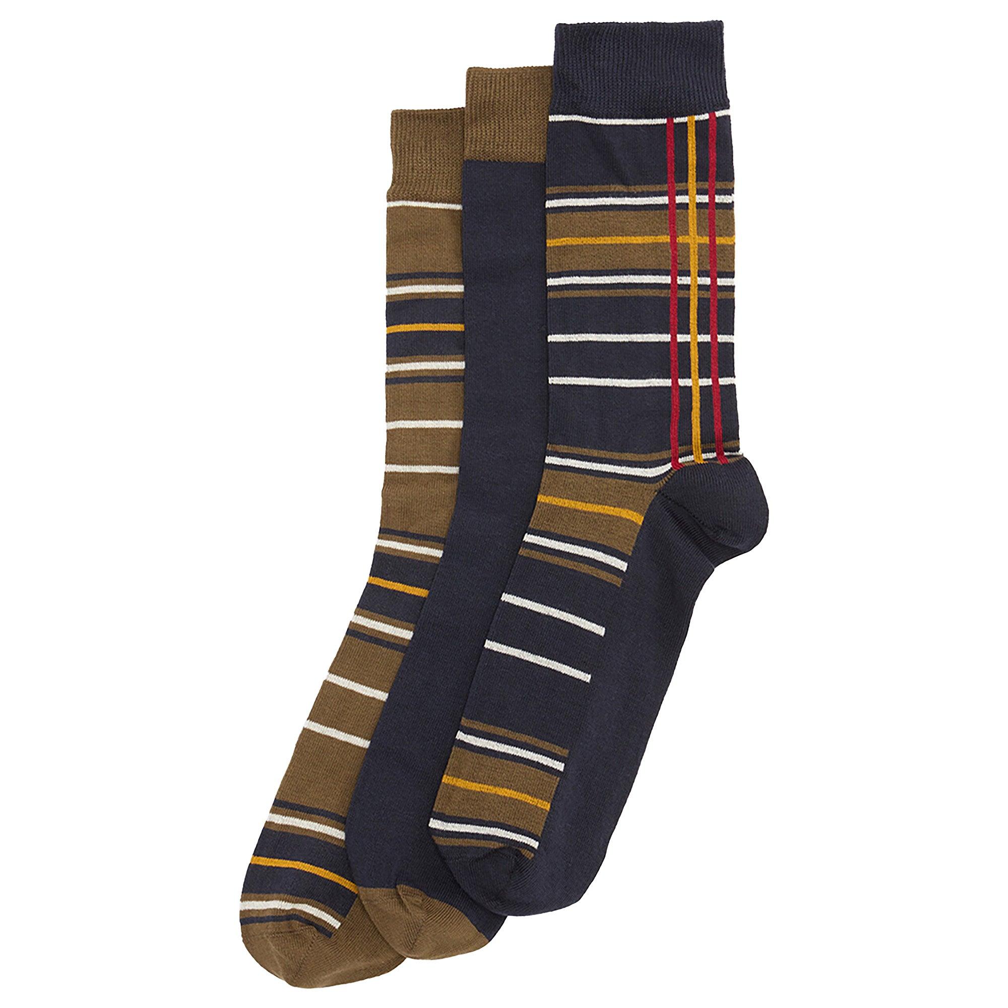 Product image 1 of 4 of Barbour Men's Tartan Sock Gift Box 3 Pack - Classic Tartan
