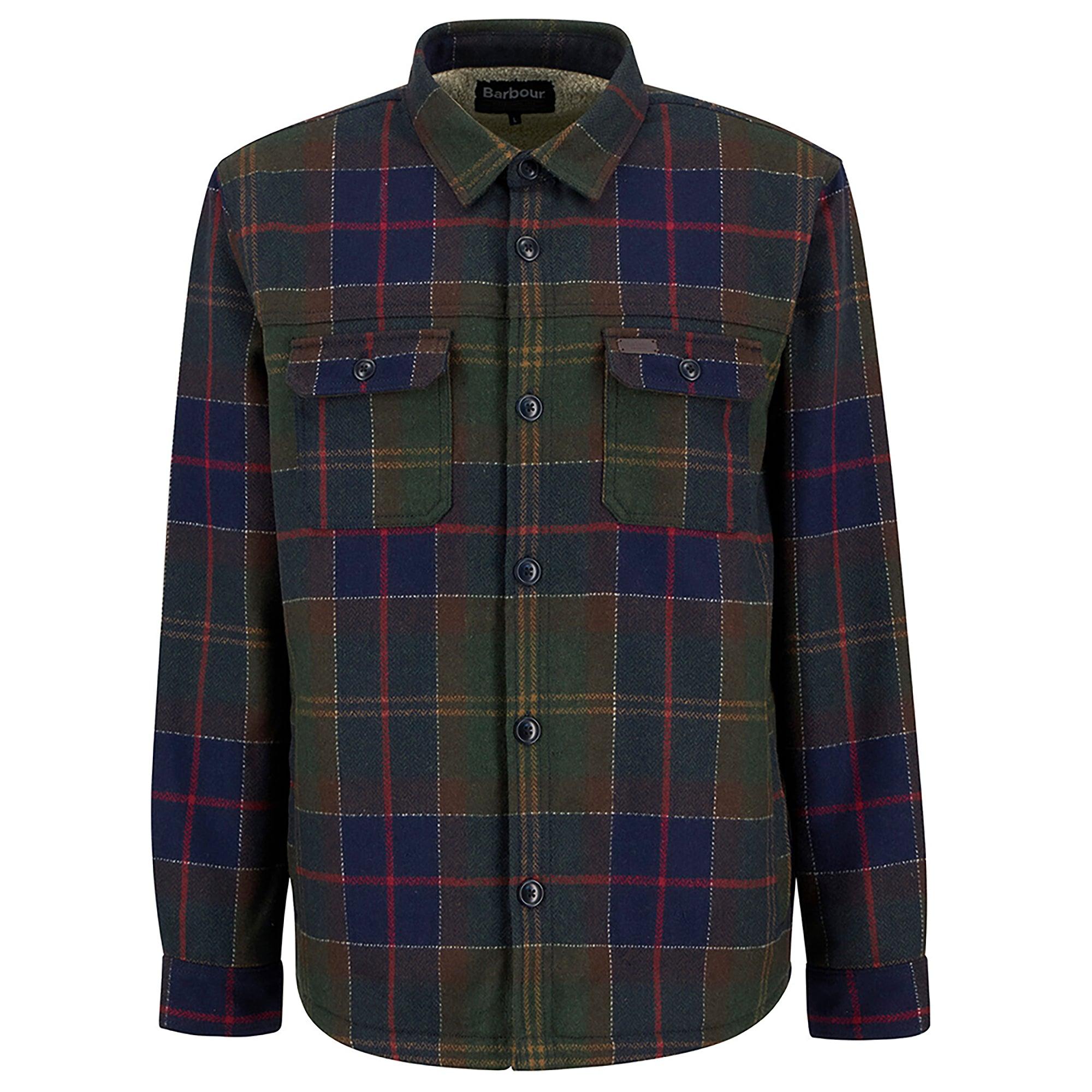 Product image 1 of 7 of Barbour Men's Willberry Regular Brushed Check Overshirt - Classic Tartan
