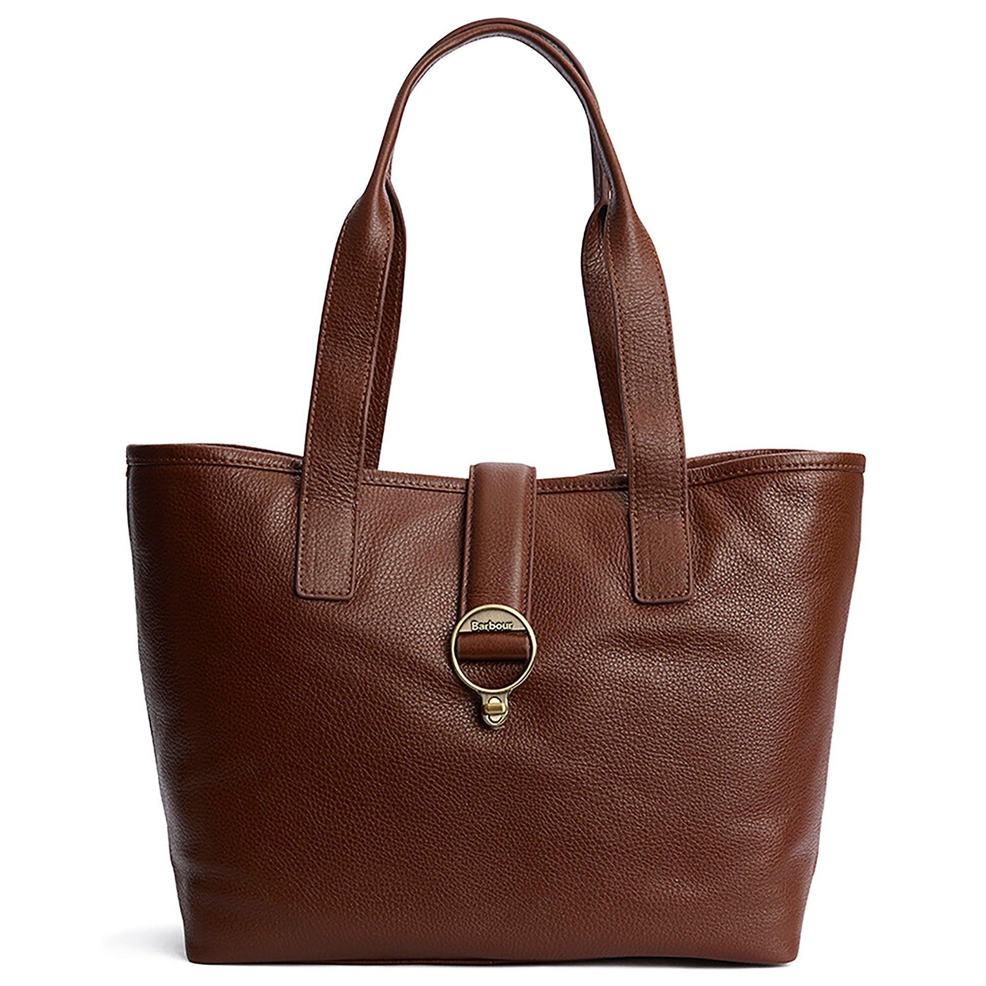Product image 1 of 10 of Barbour Women's Alder Leather Tote Bag - Brown