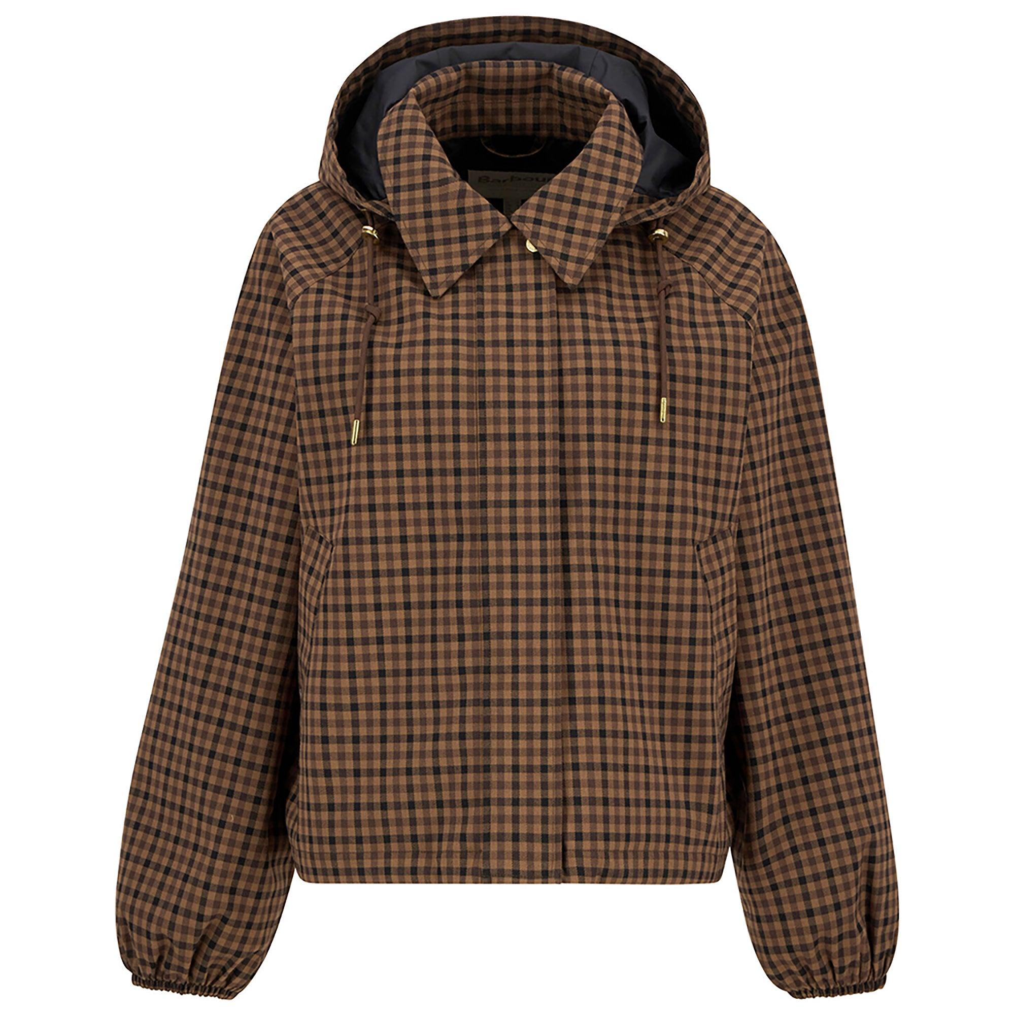 Product image 1 of 8 of Barbour Women's Audrey Showerproof Jacket - Vicuna Gingham Check