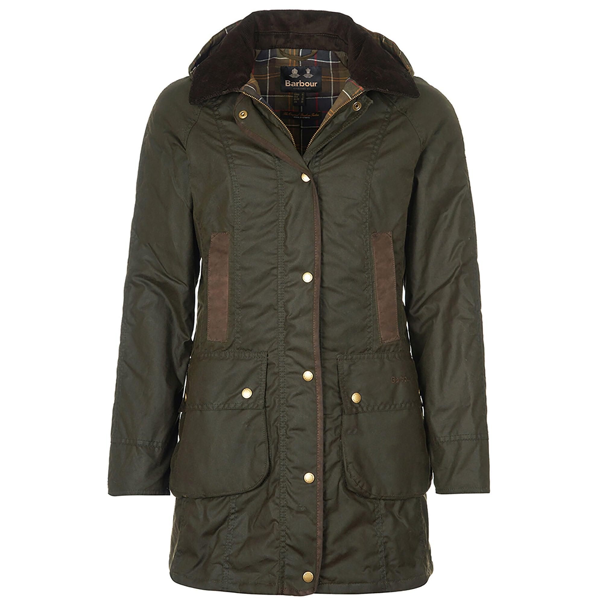 Product image 1 of 11 of Barbour Women's Bower Wax Jacket - Olive/Classic