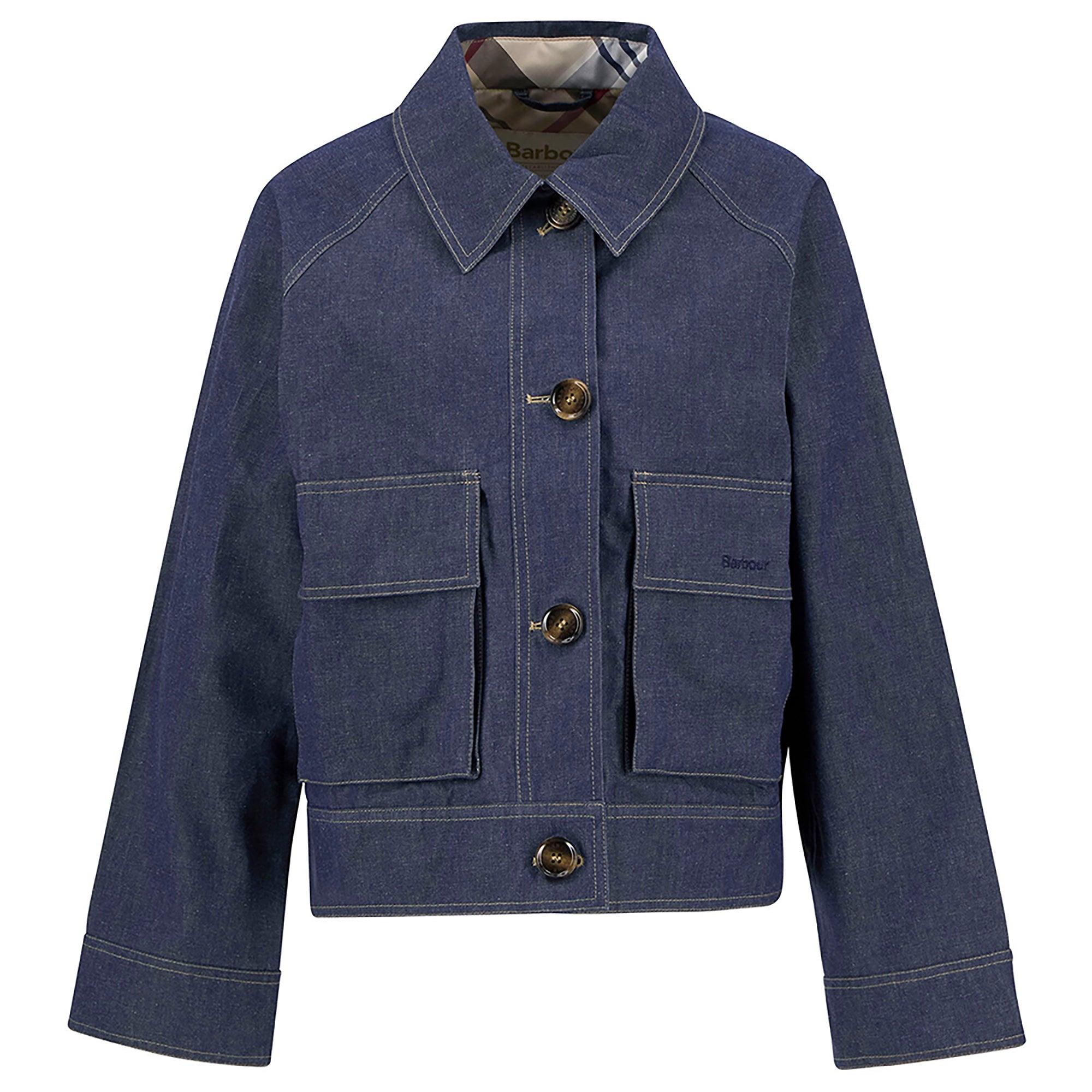 Product image 1 of 9 of Barbour Women's Demi Showerproof Jacket - Indigo/Hessian Tartan