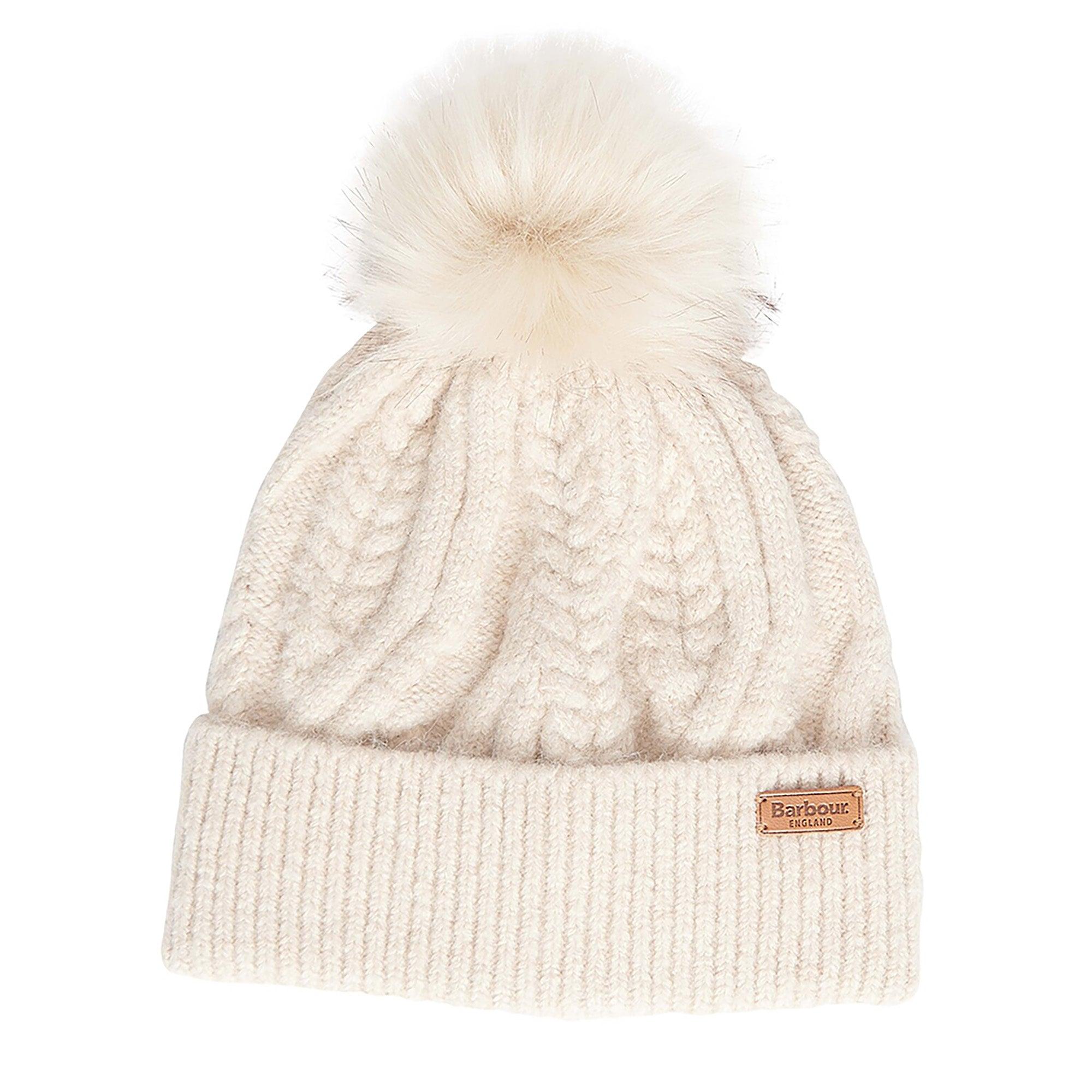 Product image 1 of 1 of Barbour Women's Elsdon Cable-Knit Beanie - Eggshell