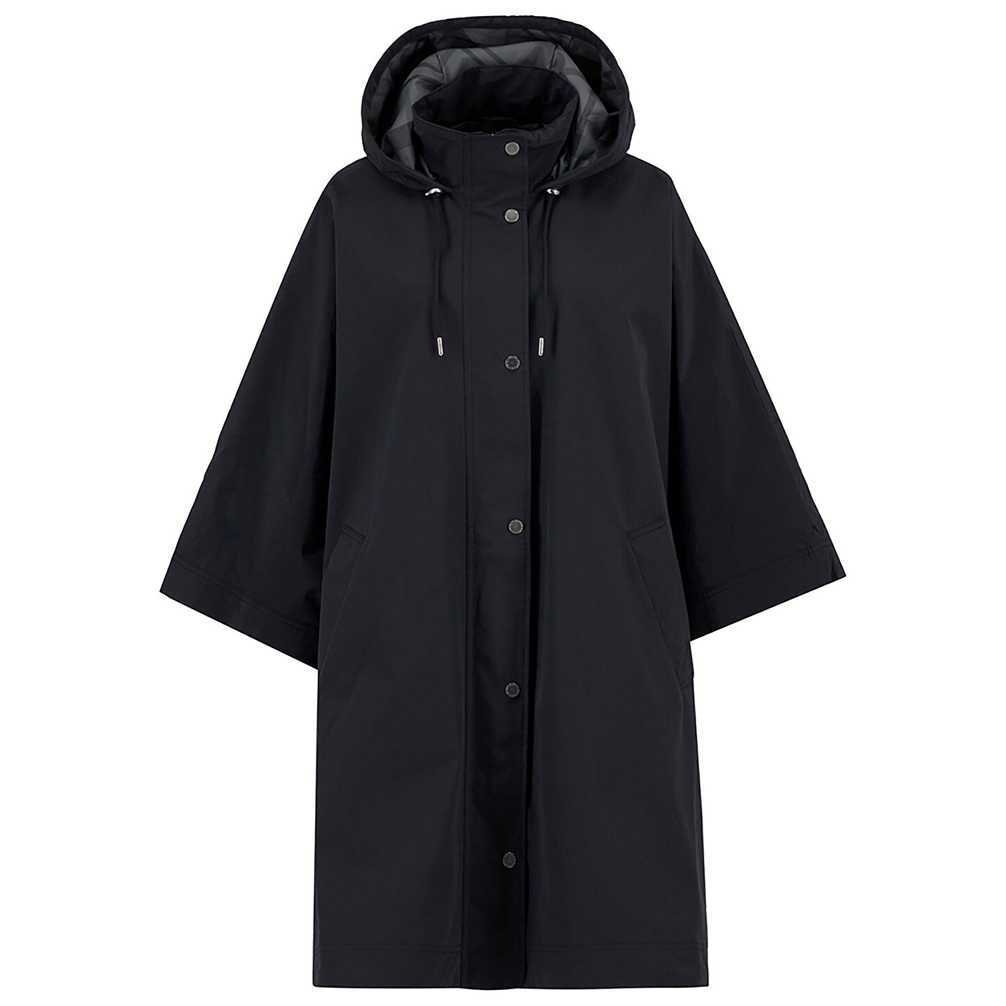 Product image 1 of 9 of Barbour Women's Everlee One Size Showerproof Cape - Black/Onyx Tartan