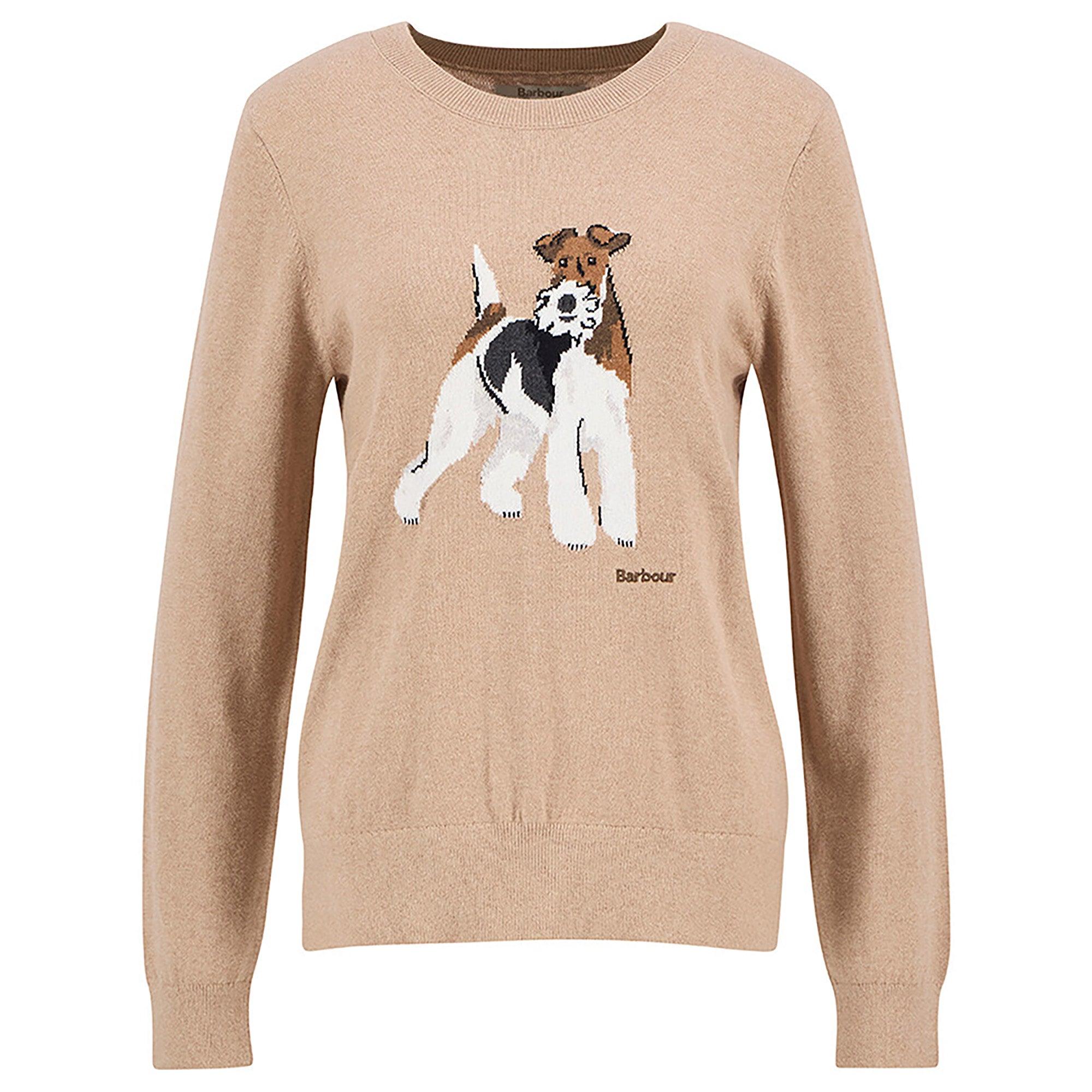 Product image 1 of 1 of Barbour Women's Fareham Crew Neck Jumper - Pale Camel