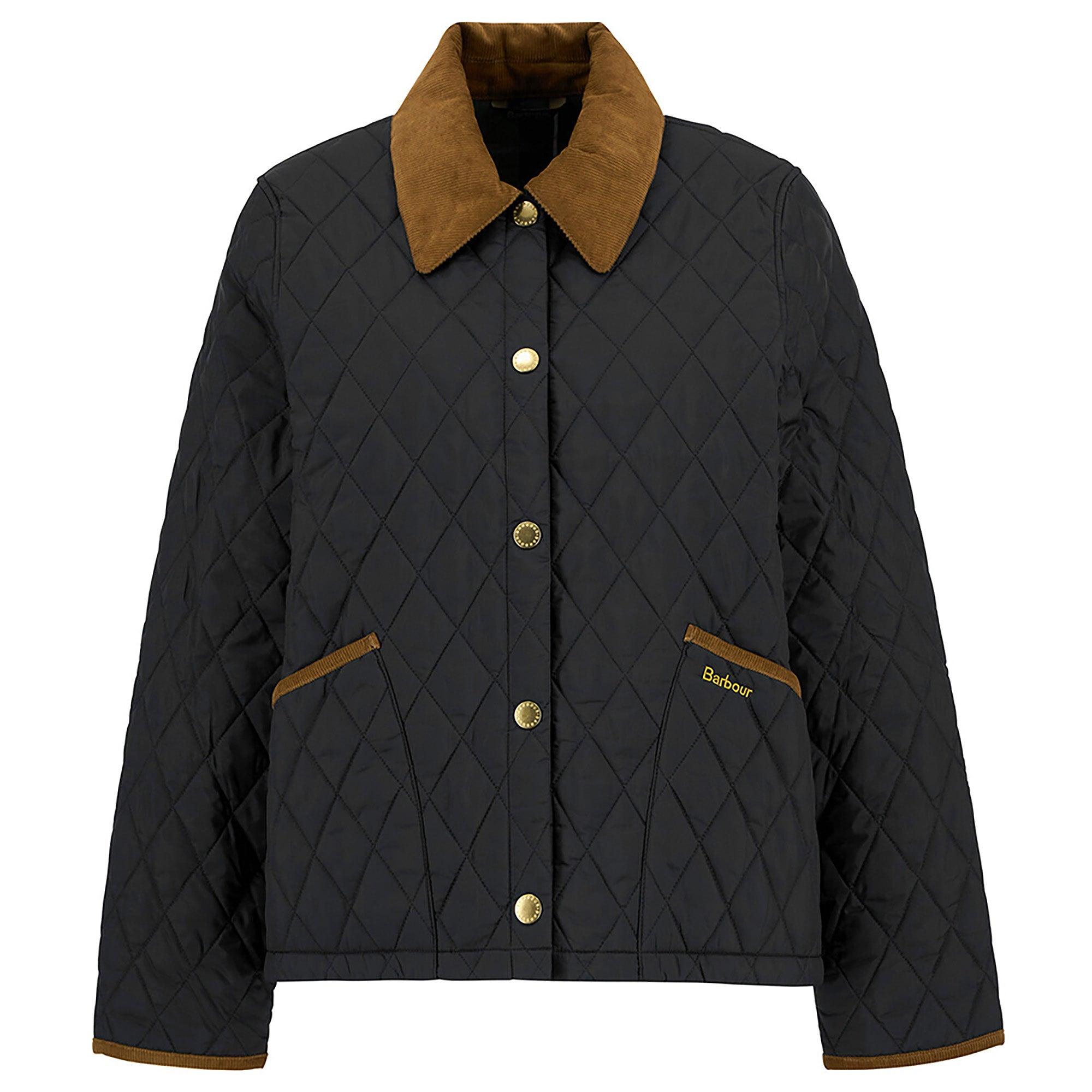 Product image 1 of 7 of Barbour Women's Icons Cropped Liddesdale Quilted Jacket - Black/Classic