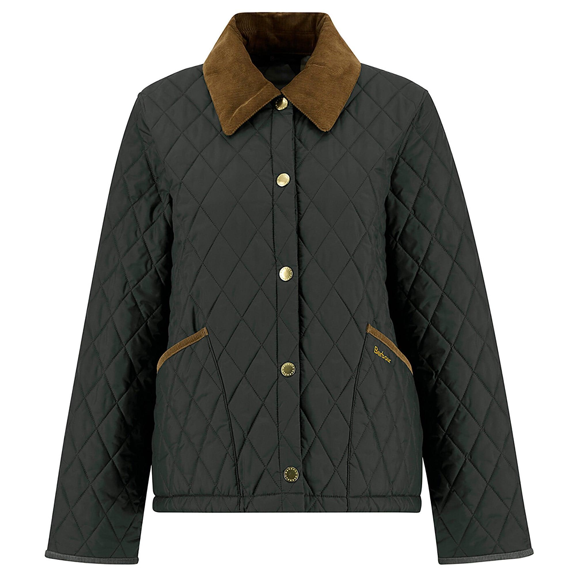 Product image 1 of 7 of Barbour Women's Icons Cropped Liddesdale Quilted Jacket - Sage/Ancient