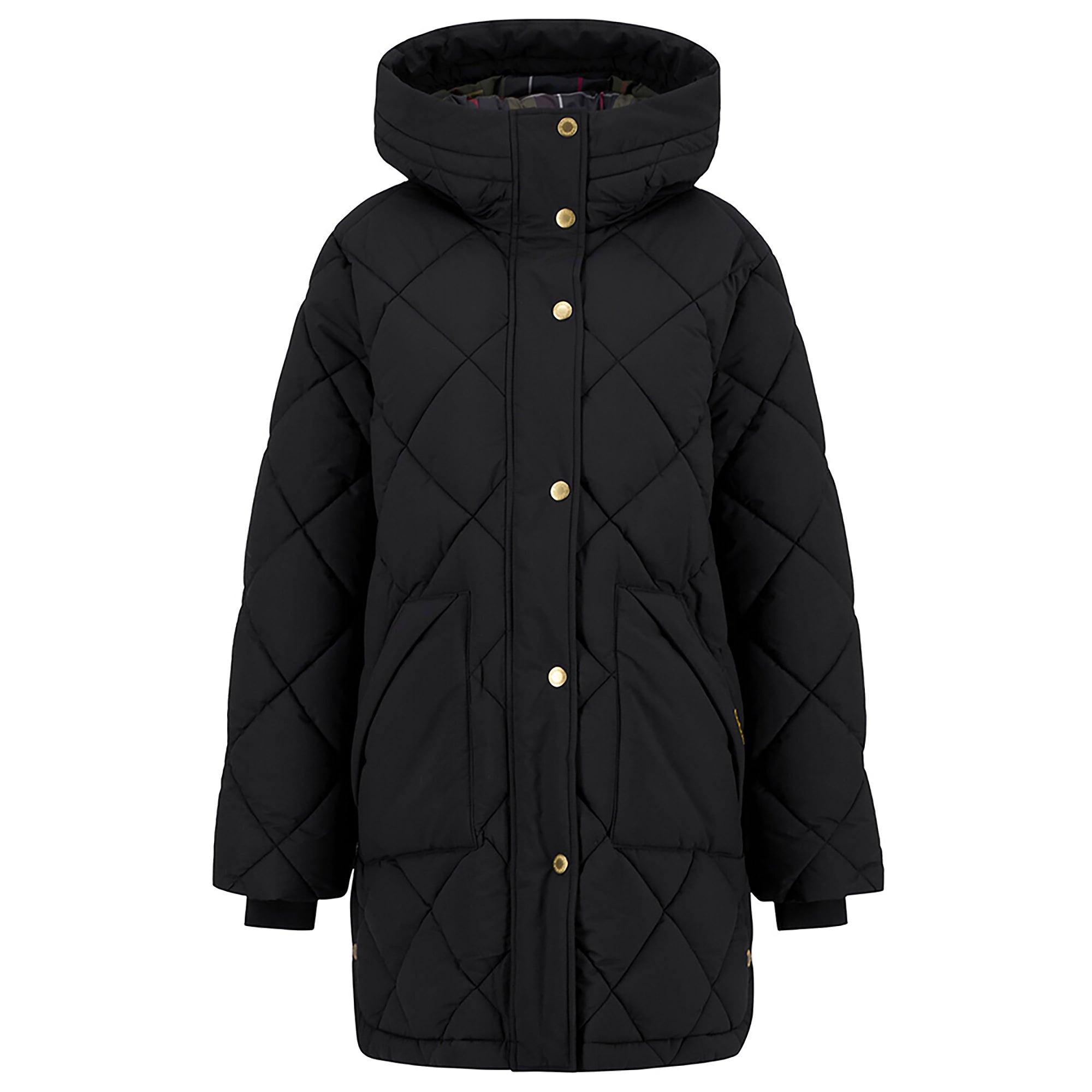 Product image 1 of 7 of Barbour Women's Kailyn Puffer Jacket - Black/Classic Tartan