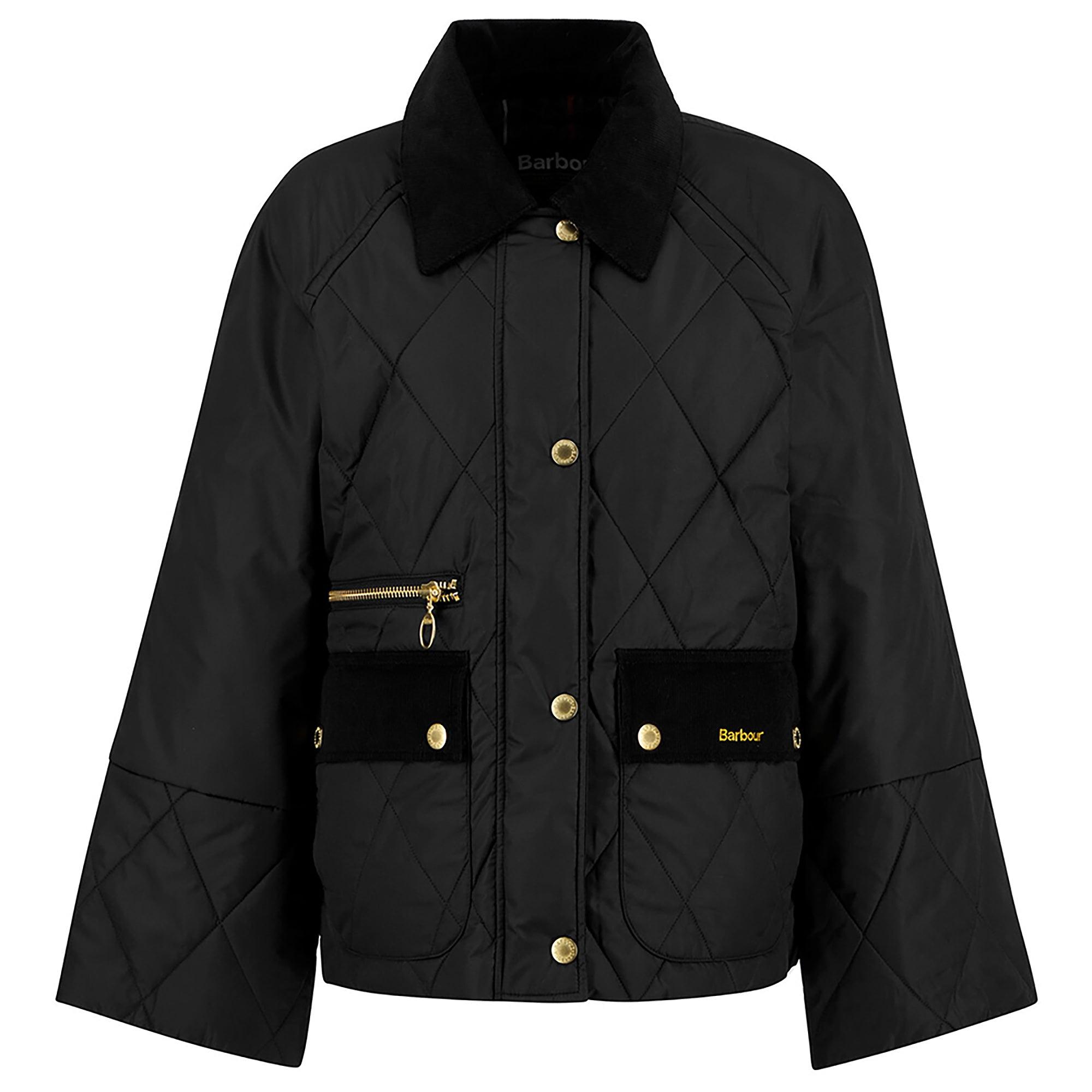 Product image 1 of 7 of Barbour Women's Martha Quilted Jacket - Black/Classic Tartan