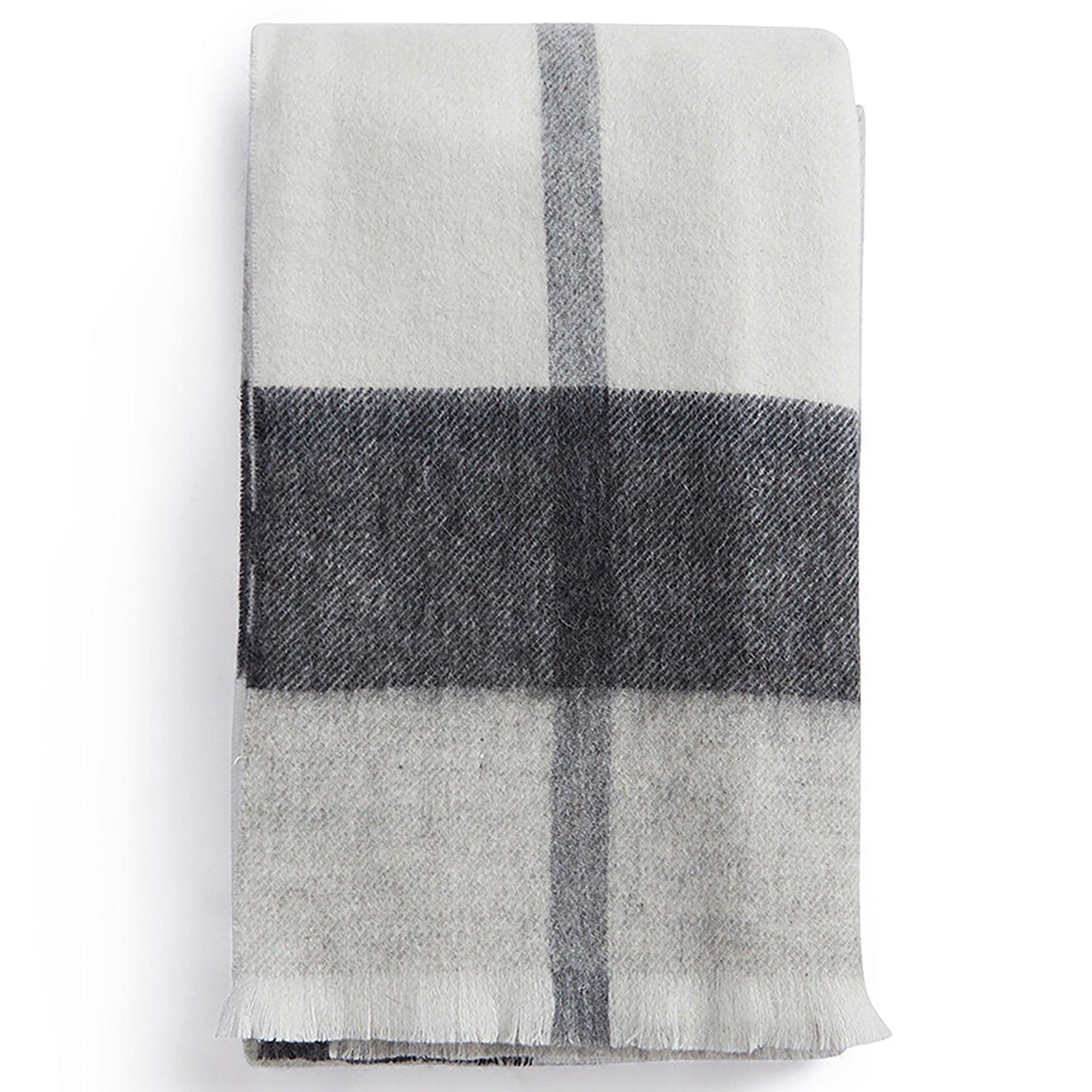 Product image 1 of 7 of Barbour Women's Rosefield Tartan Scarf - Monochrome Tartan