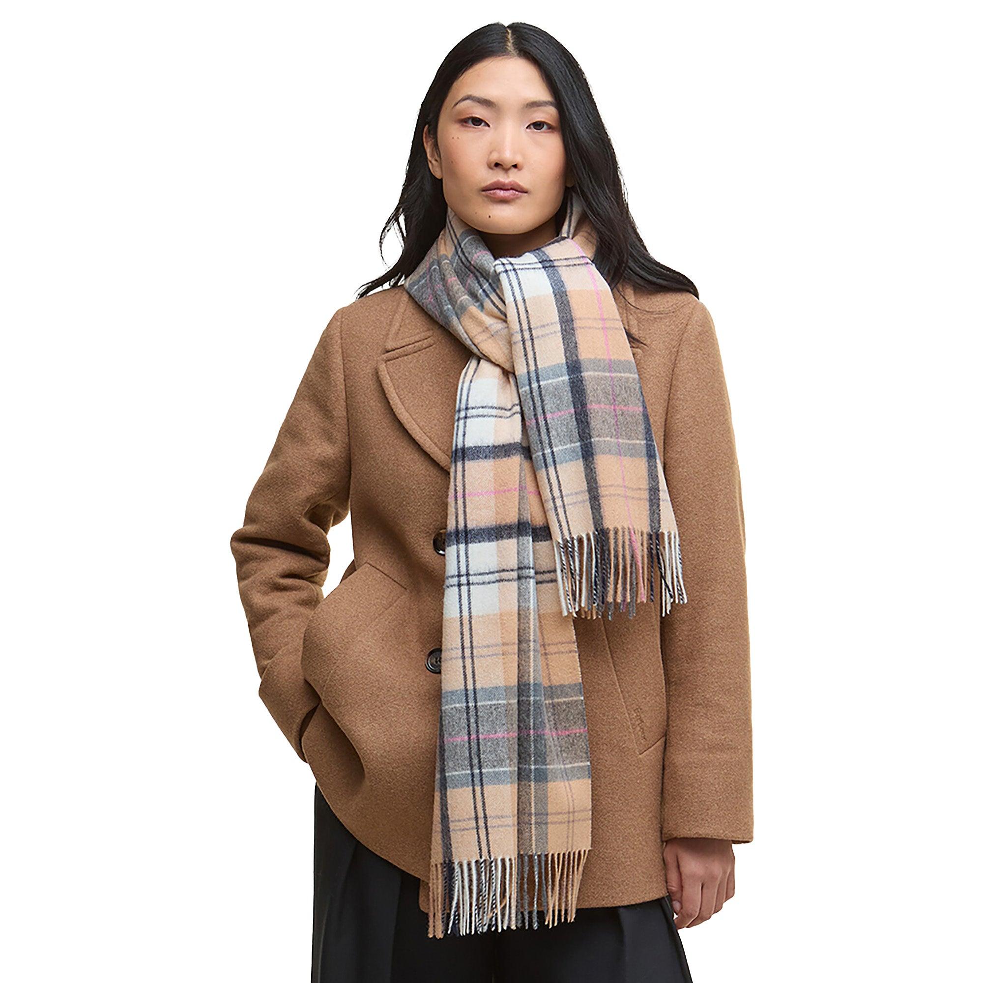Product image 1 of 6 of Barbour Women's Serena Tartan Lambswool Scarf - Dress/Hessian