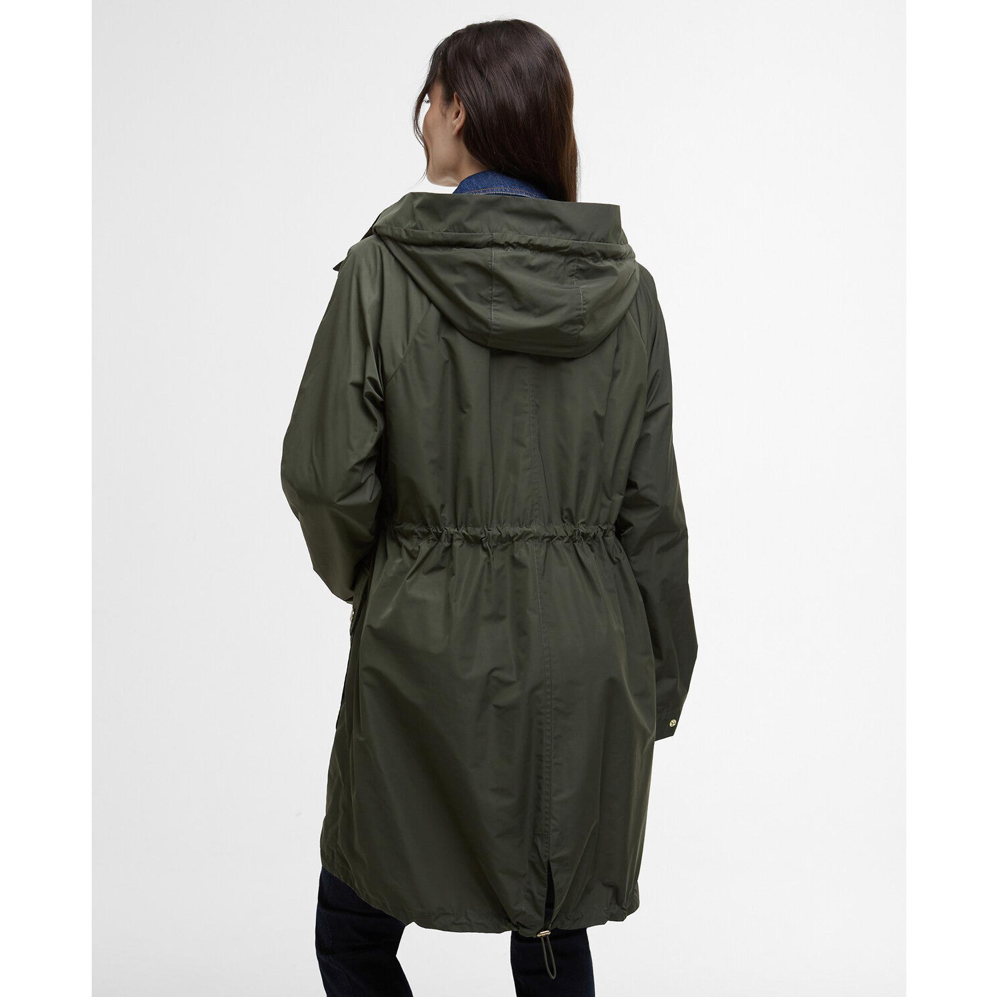 Product image 4 of 9 of Barbour Women's Una Showerproof Parka - Olive/Ancient Tartan