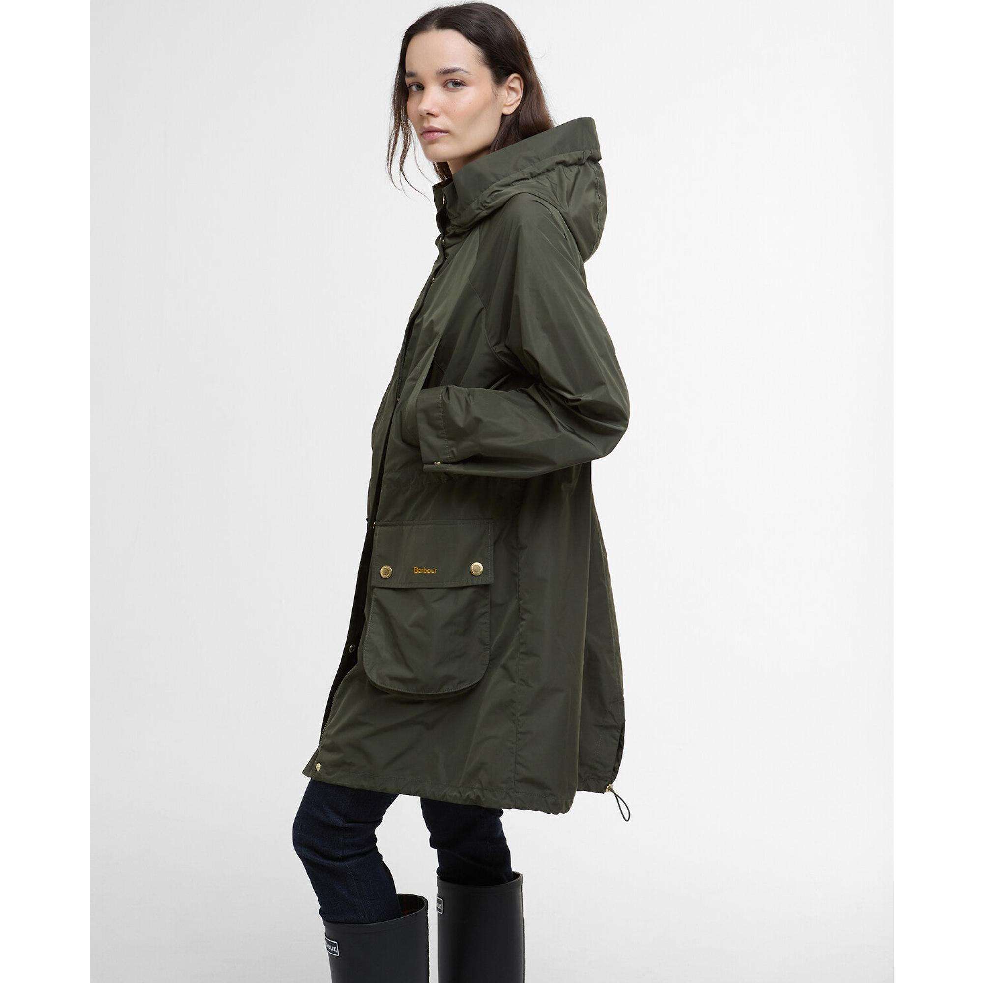Product image 6 of 9 of Barbour Women's Una Showerproof Parka - Olive/Ancient Tartan