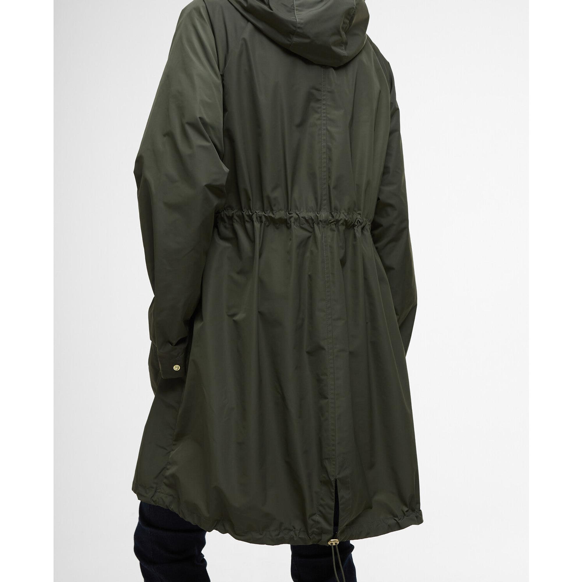 Product image 8 of 9 of Barbour Women's Una Showerproof Parka - Olive/Ancient Tartan