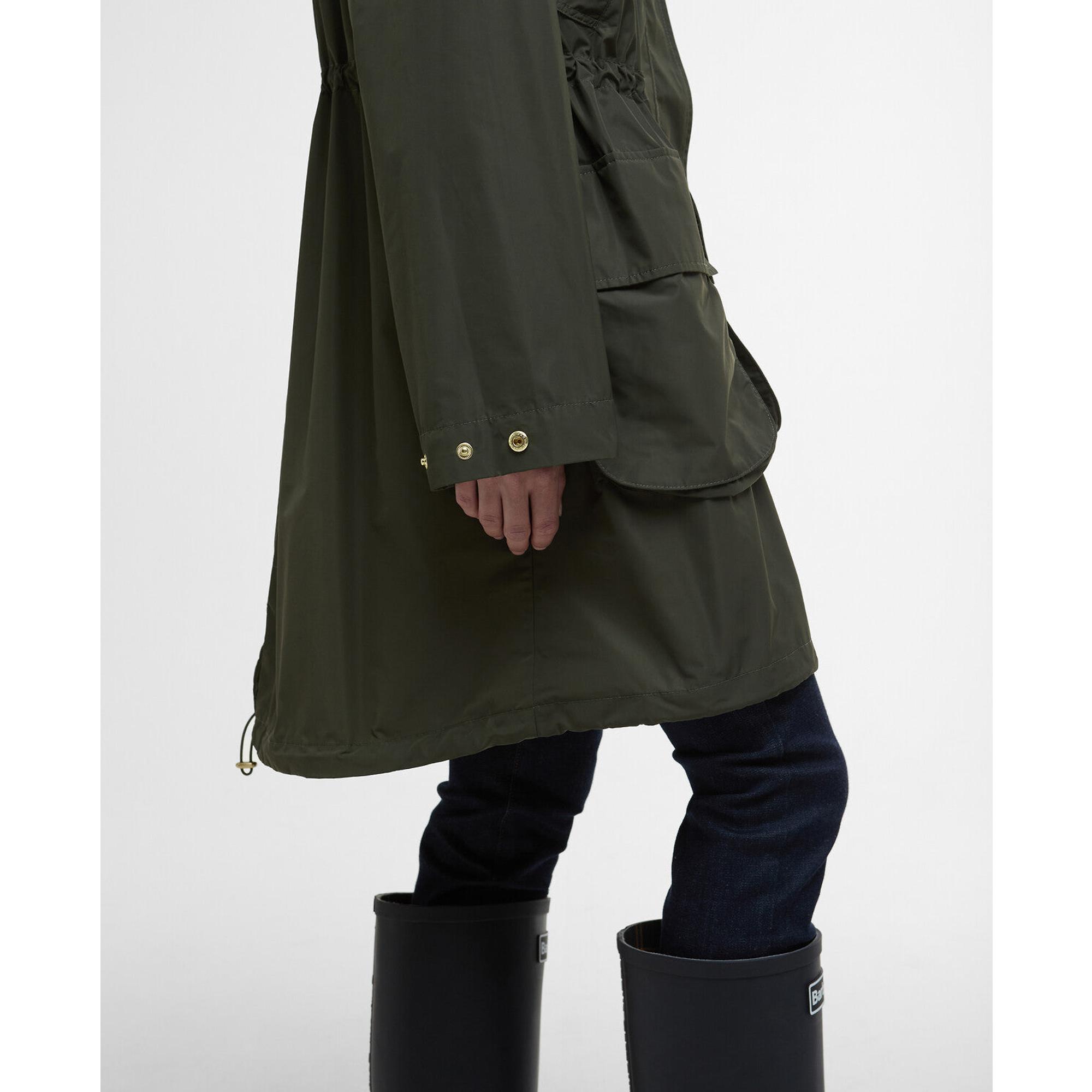 Product image 9 of 9 of Barbour Women's Una Showerproof Parka - Olive/Ancient Tartan