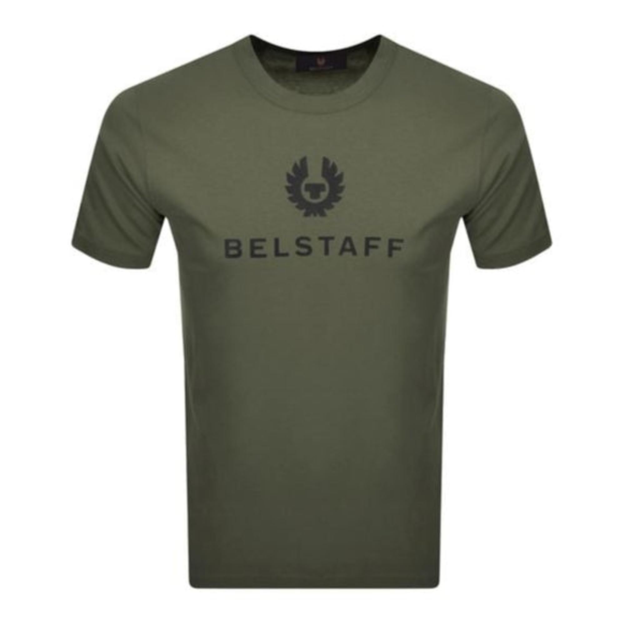 Product image 1 of 2 of Belstaff Men's Cotton Jersey Signature T-Shirt - Surplus Green