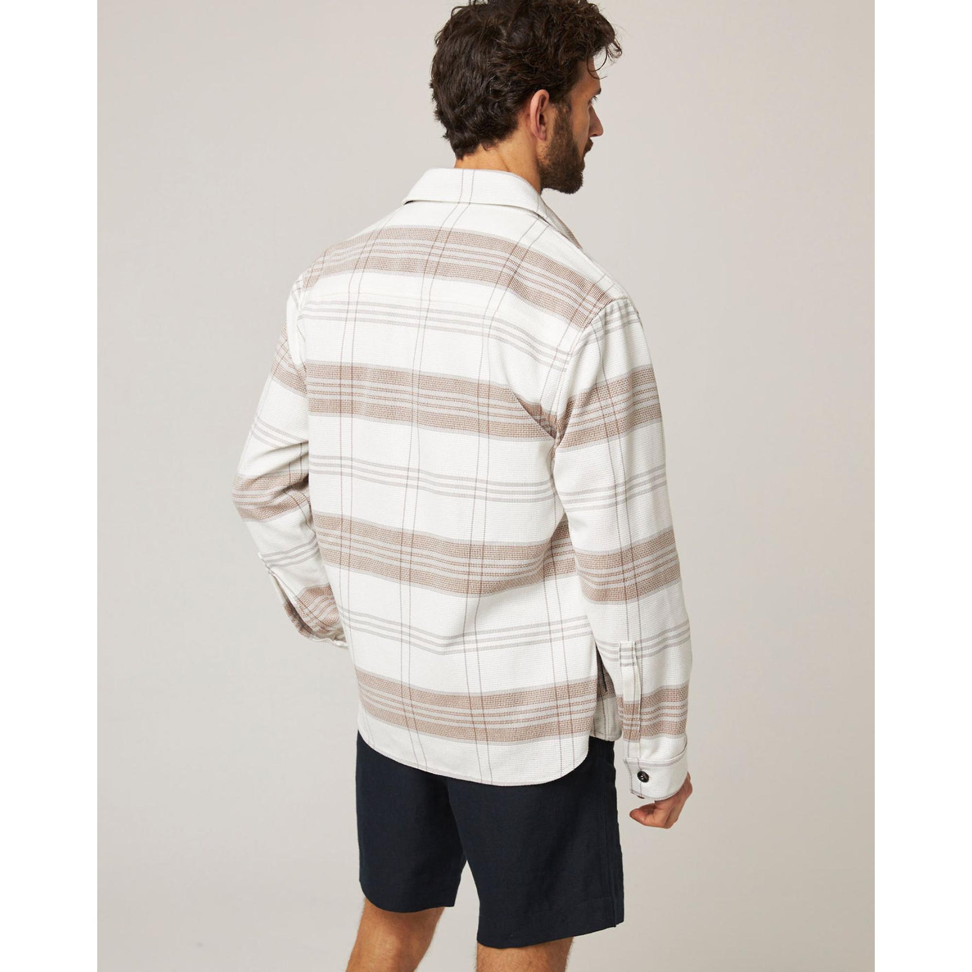 Product image 6 of 8 of Peregrine Men's Made In England Blunt Overshirt - White Grid