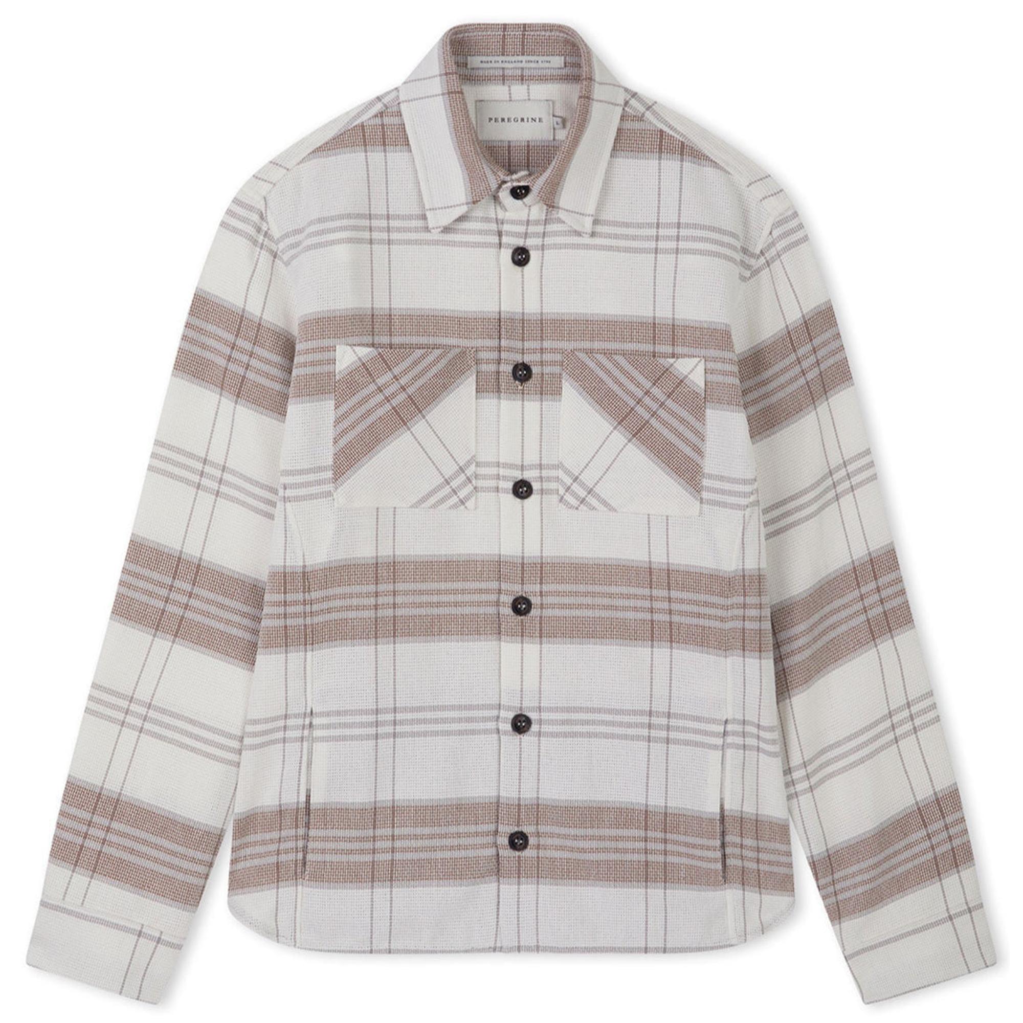 Product image 1 of 8 of Peregrine Men's Made In England Blunt Overshirt - White Grid