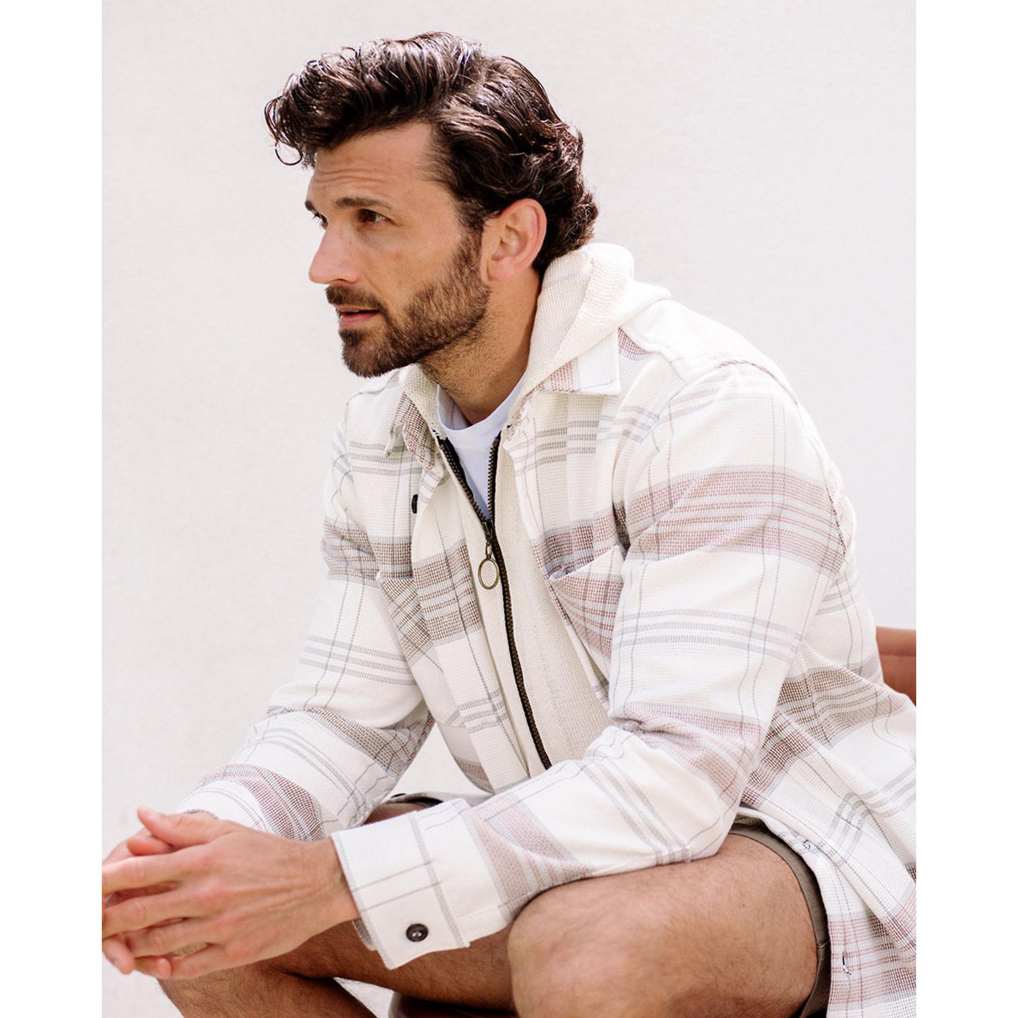Product image 8 of 8 of Peregrine Men's Made In England Blunt Overshirt - White Grid