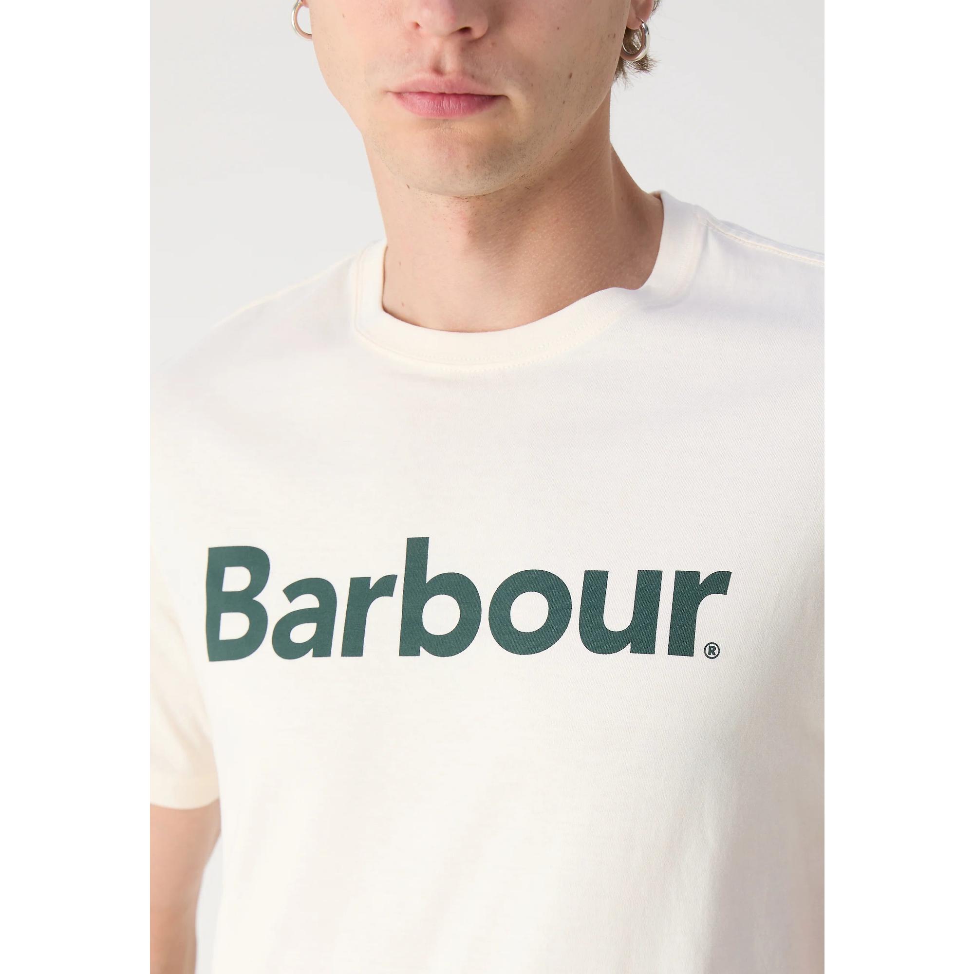 Barbour Men's Logo T-Shirt - Whisper White | British Attire Barbour Men's Logo T-Shirt - Whisper White | British Attire