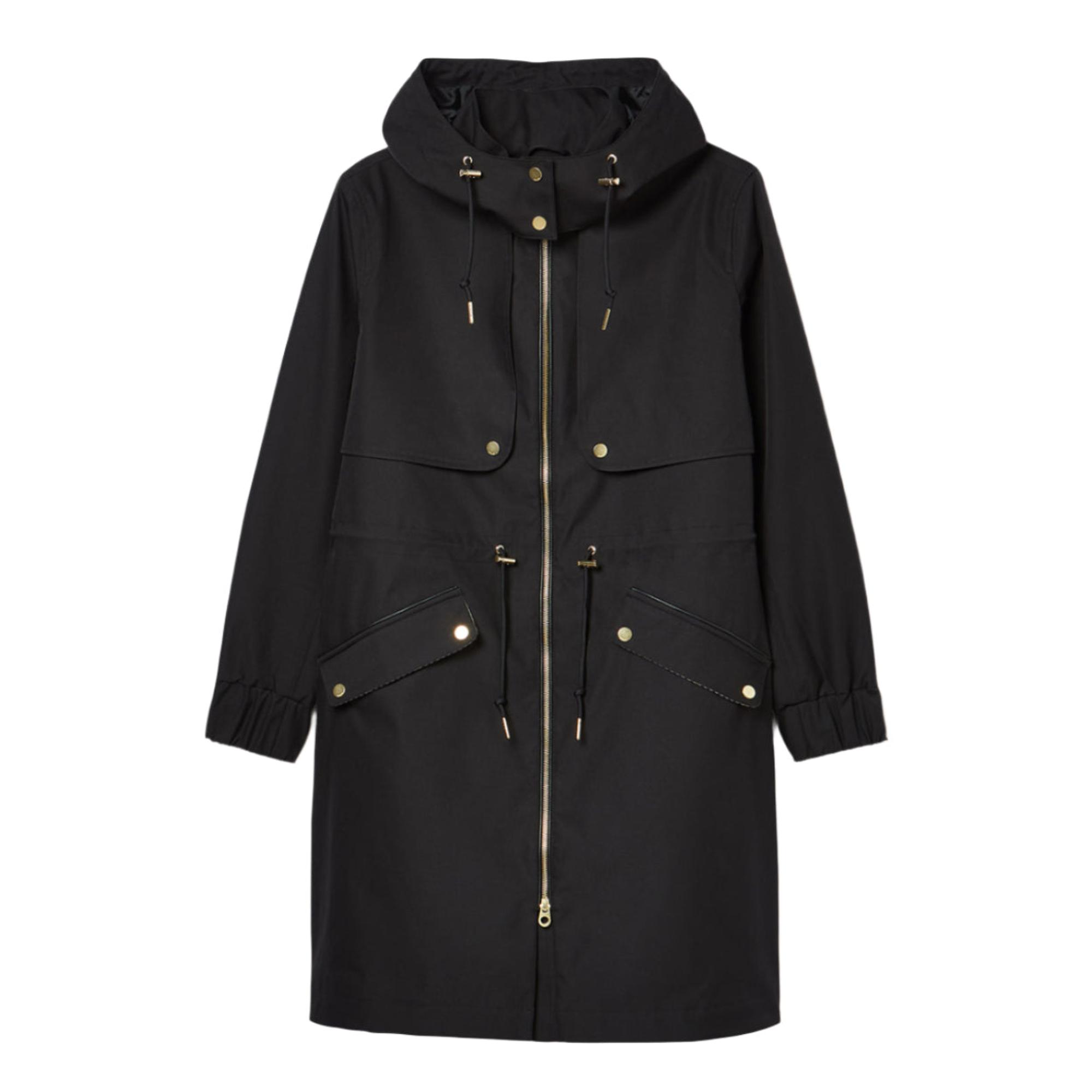 Product image 1 of 7 of Joules Women's Elbridge Waterproof Coat with Hood - Black