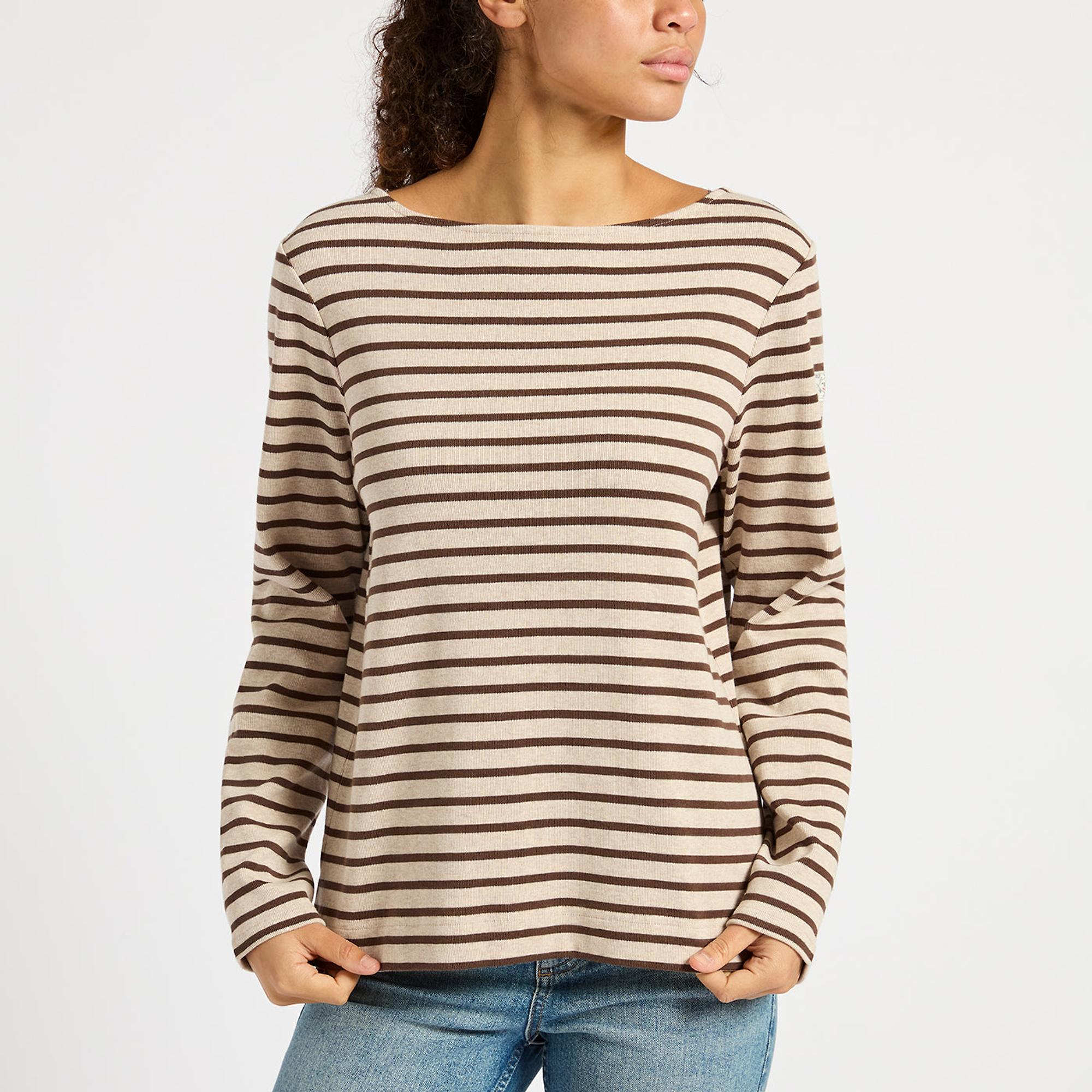 Product image 2 of 4 of Joules Women's Harbour Long Sleeve Top - Neutral Stripe