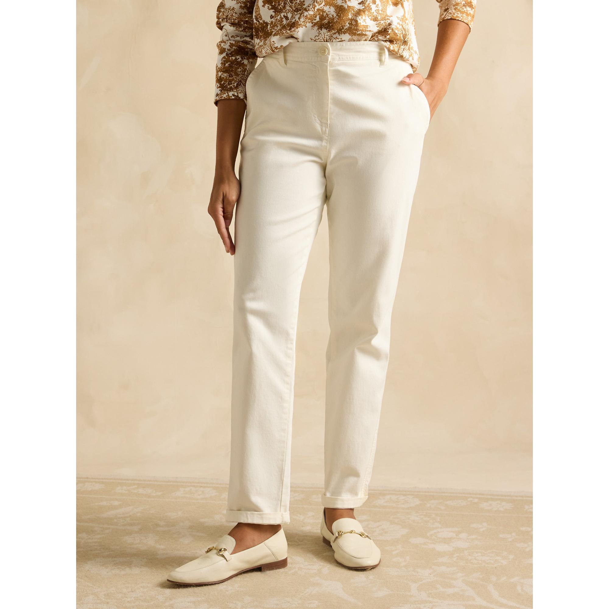 Product image 2 of 6 of Joules Women's Slim Fit Chino Trousers - Cream