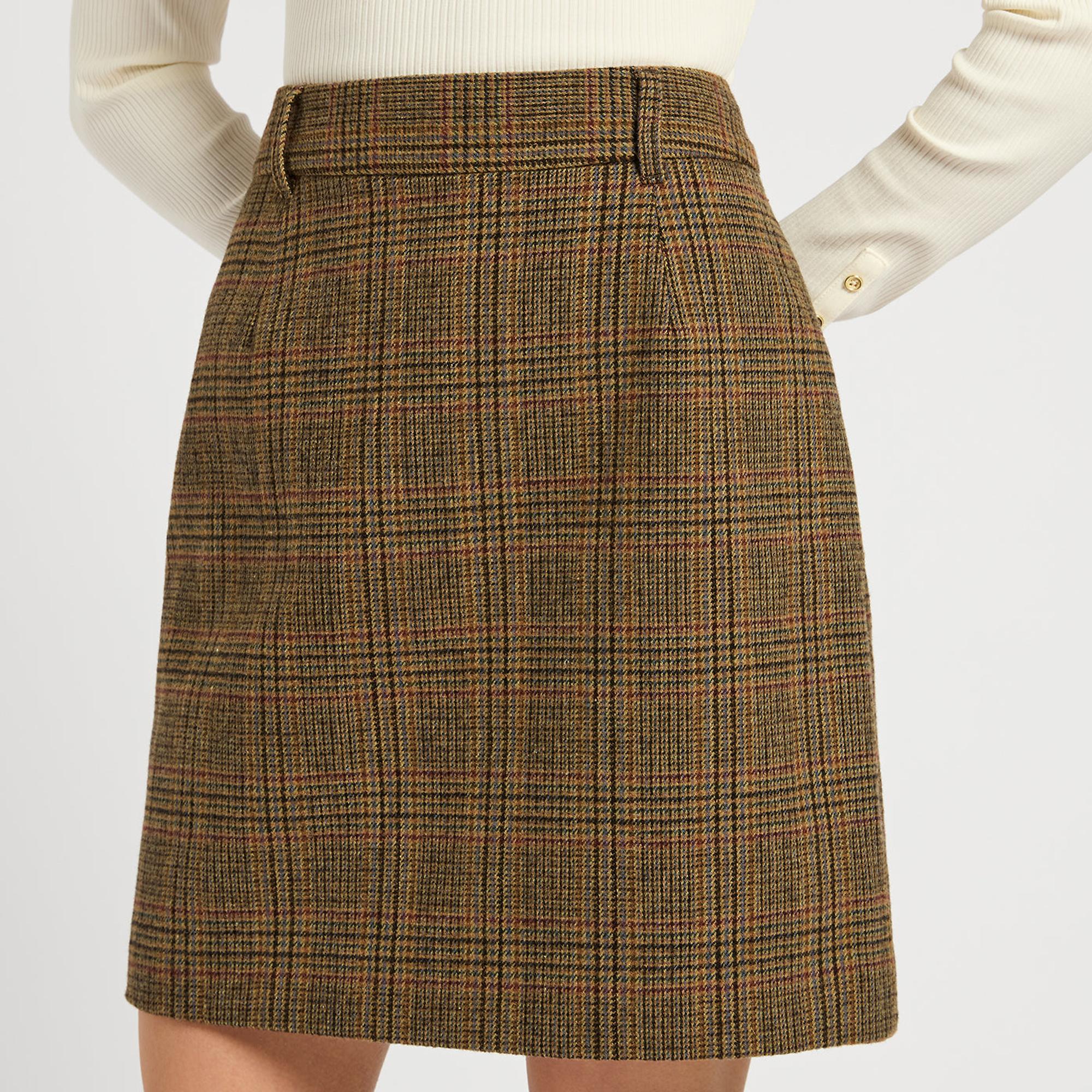Product image 3 of 4 of Joules Women's Bramble Tweed Skirt - Brown Tweed