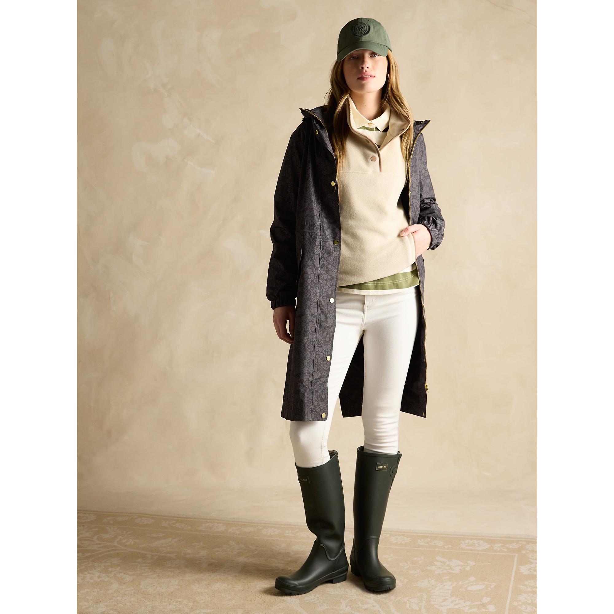 Product image 4 of 8 of Joules Women's Holkham Waterproof Packable Raincoat - Black Floral