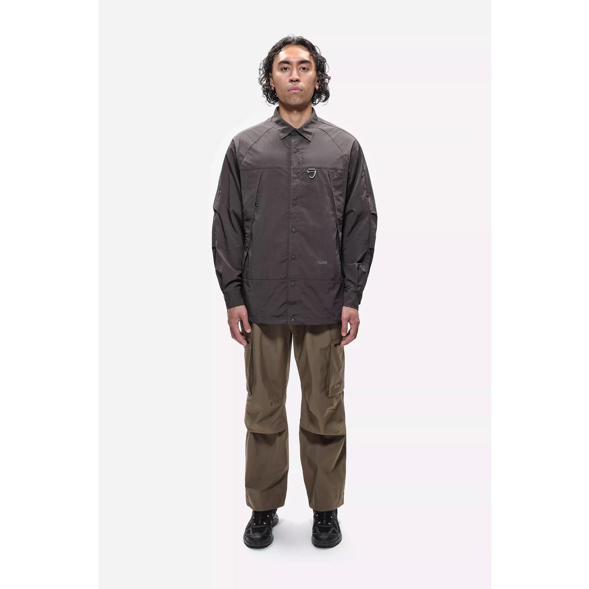 Product image 2 of 14 of Elliker Unisex Craw Long Sleeve Zipper Tech Shirt - Grey