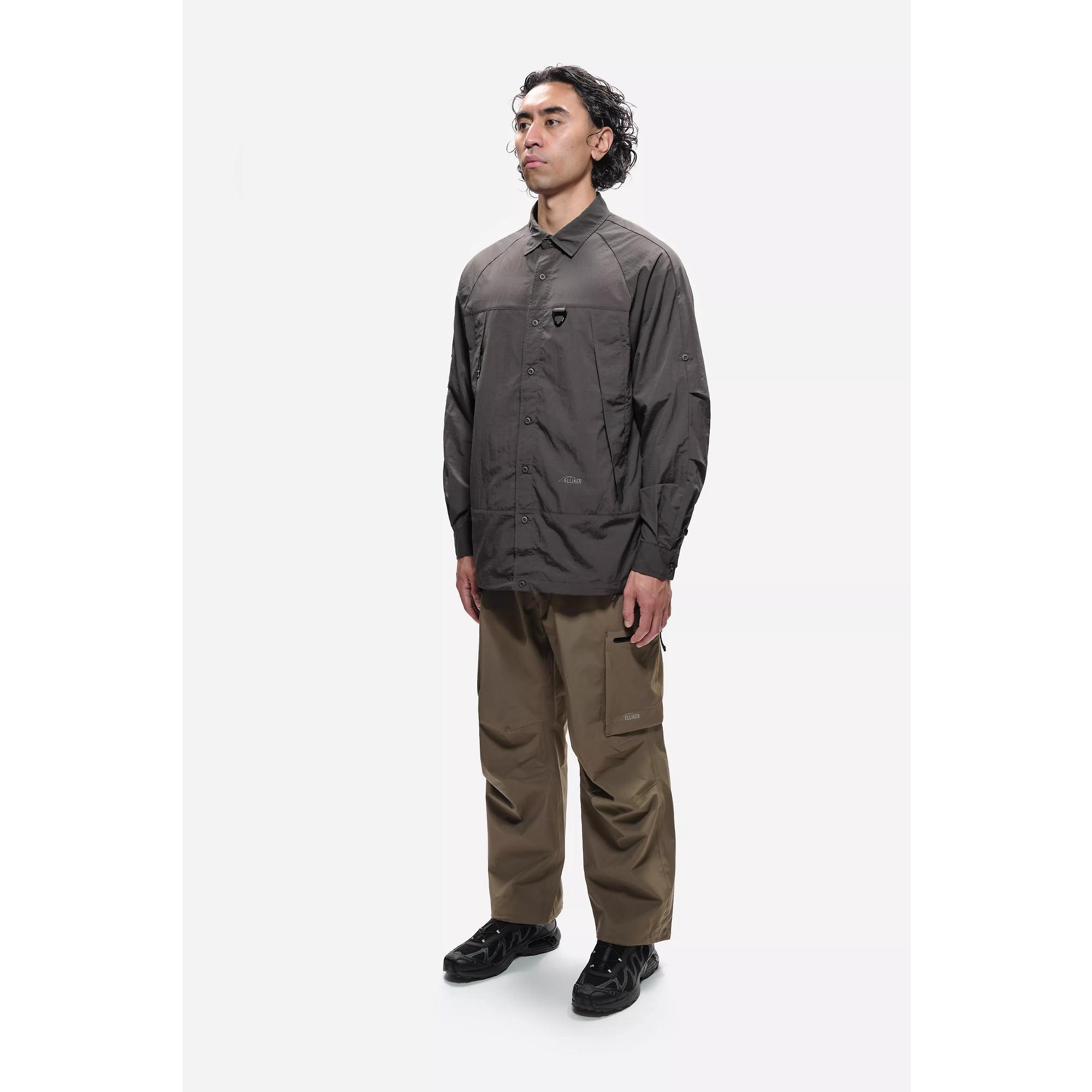 Product image 3 of 14 of Elliker Unisex Craw Long Sleeve Zipper Tech Shirt - Grey