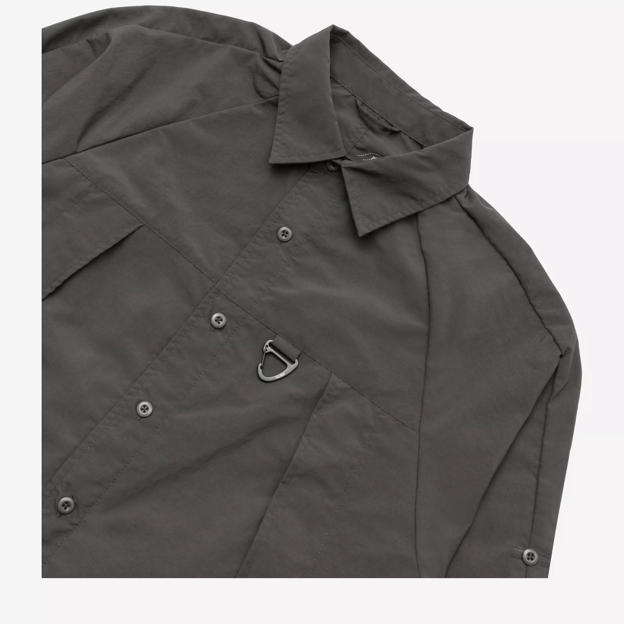 Product image 8 of 14 of Elliker Unisex Craw Long Sleeve Zipper Tech Shirt - Grey