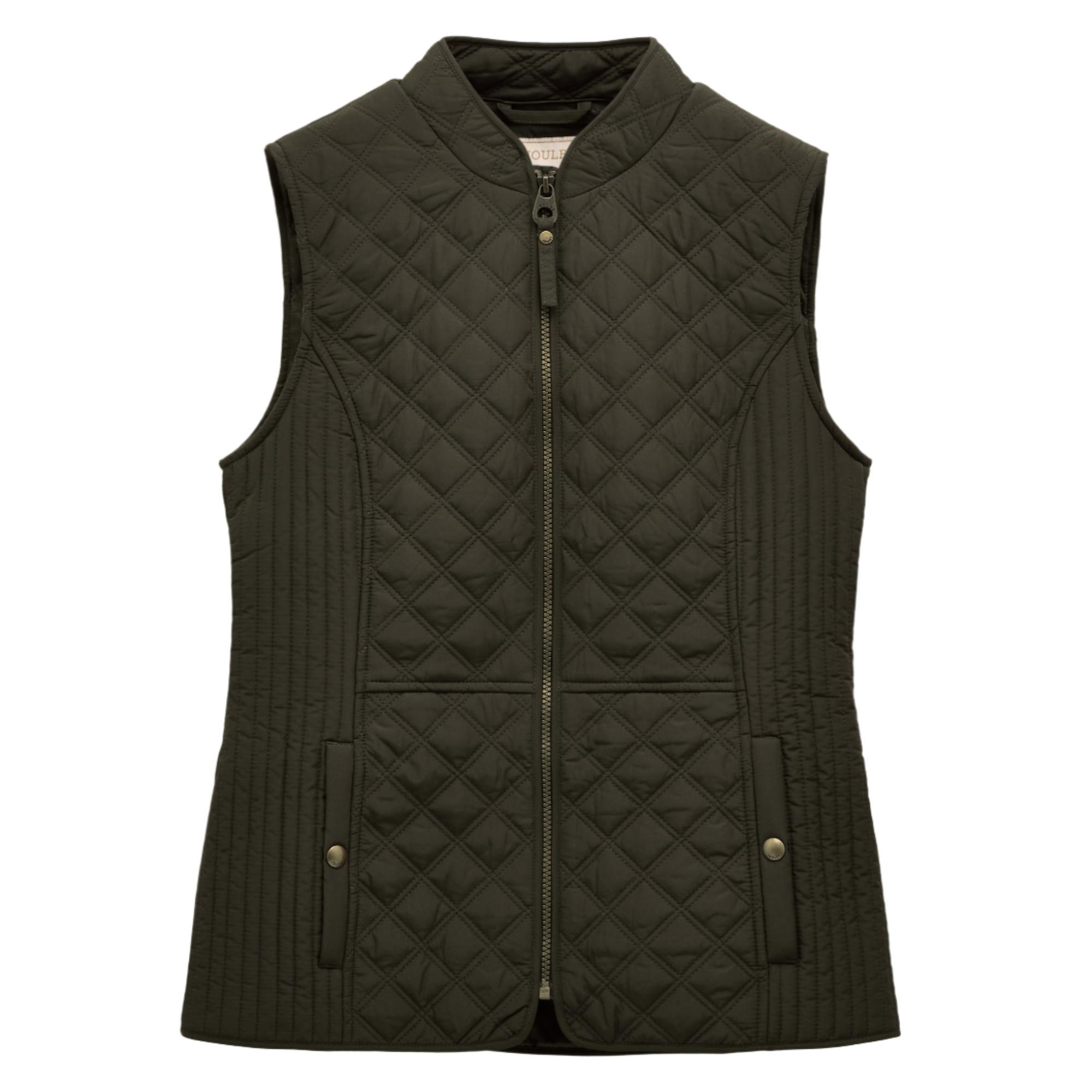 Product image 1 of 10 of Joules Women's Minx Showerproof Diamond Quilted Gilet - Green