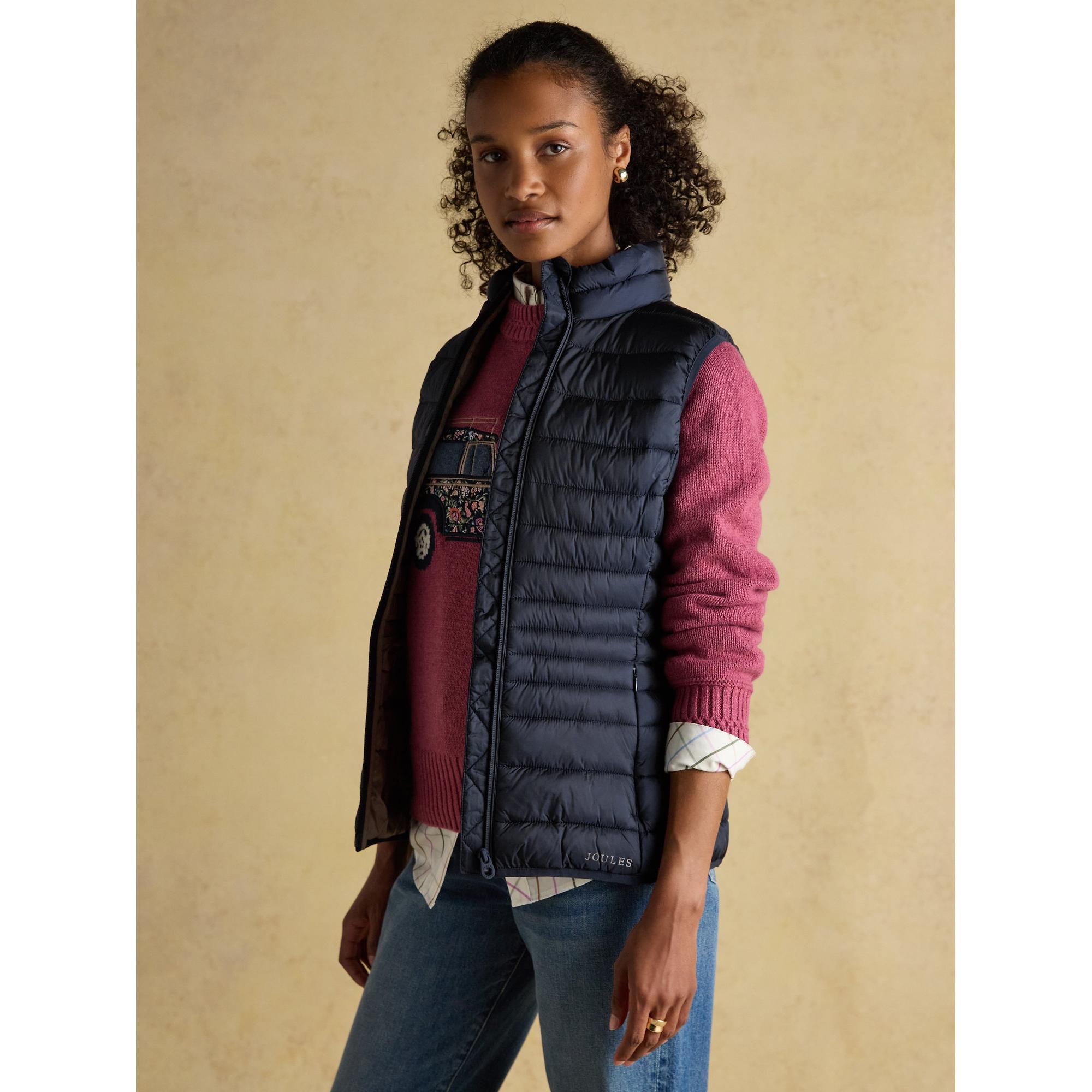 Product image 4 of 9 of Joules Women's Kenley Showerproof Padded Gilet - Navy