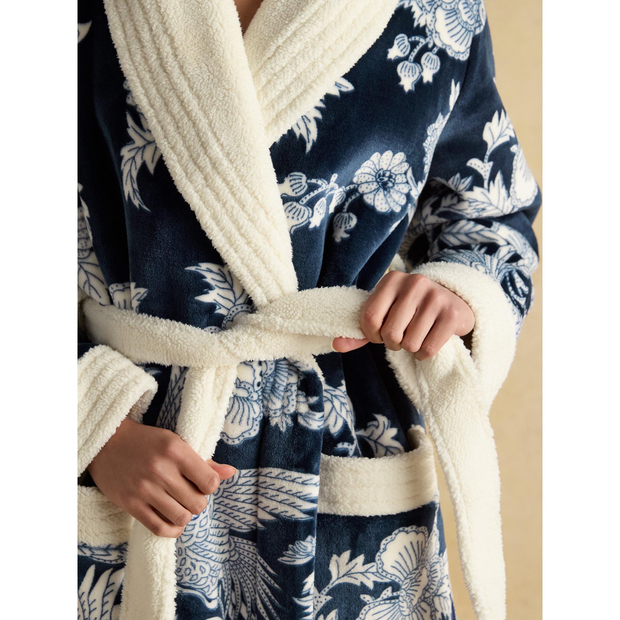 Product image 5 of 7 of Joules Women's Matilda Dressing Gown - Navy