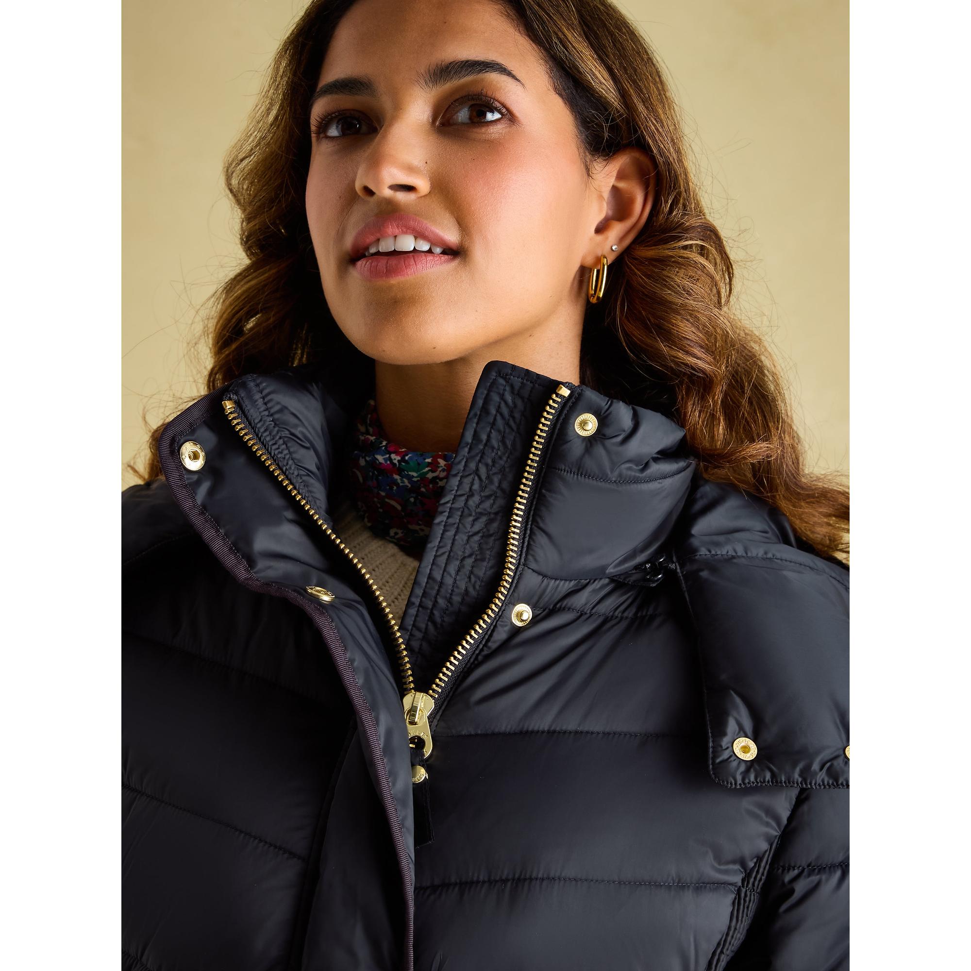 Product image 4 of 7 of Joules Women's Pembury Showerproof Longline Hooded Coat - Navy