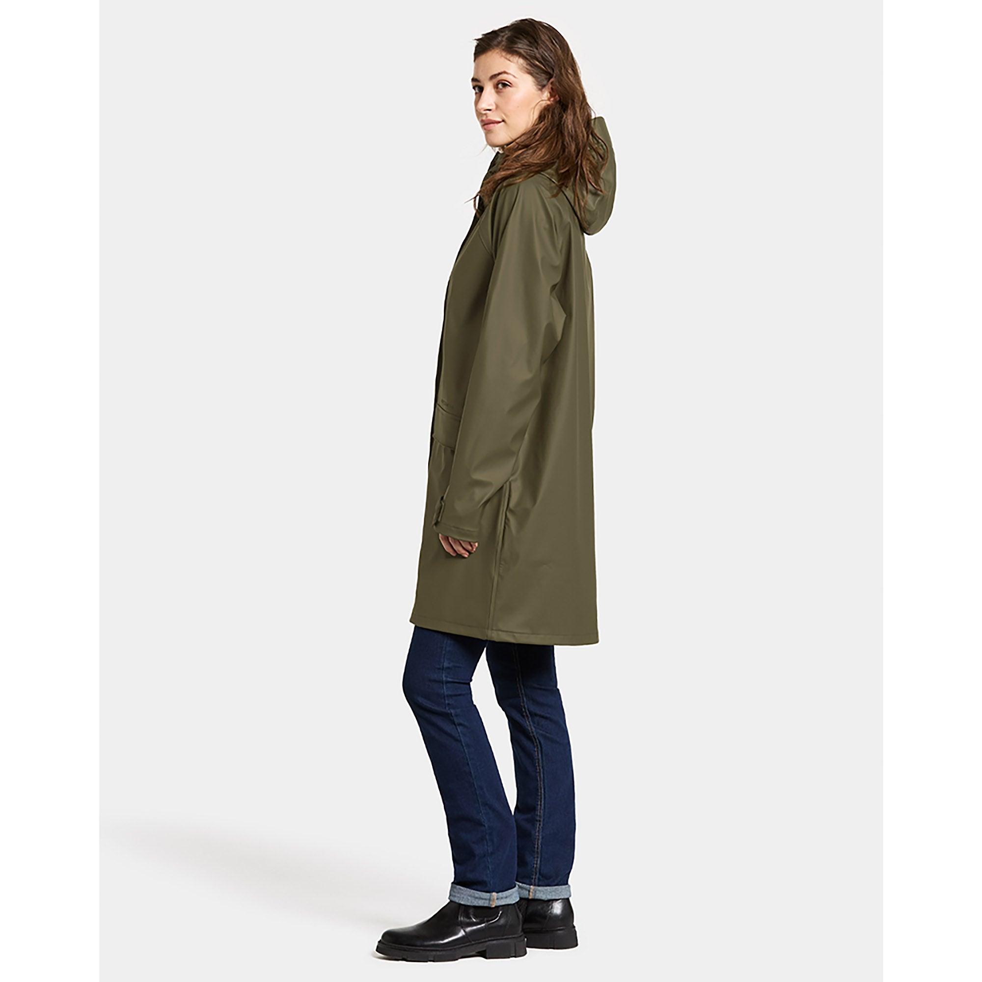 Product image 4 of 8 of Didriksons Women's Elly Waterproof Parka - Fog Green
