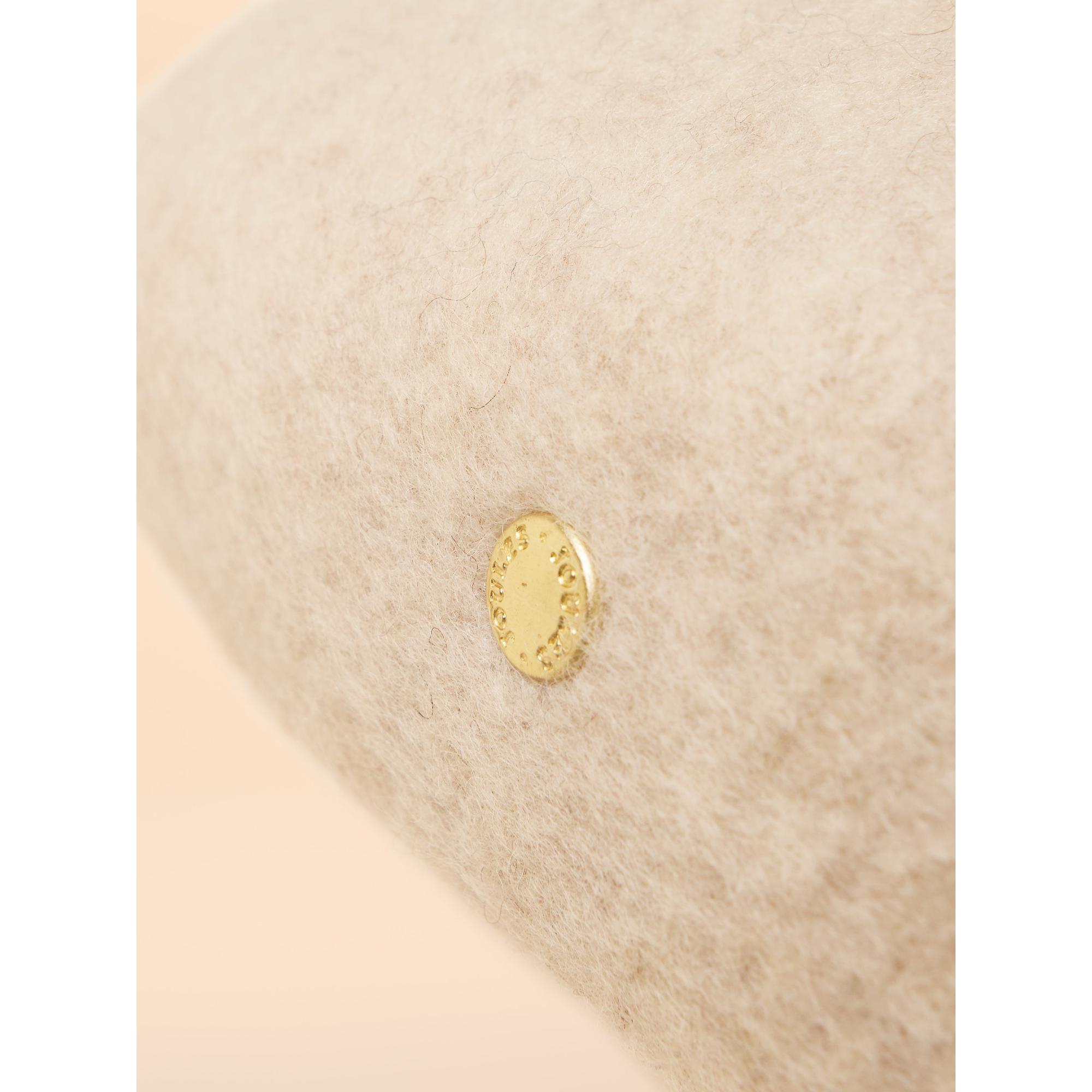 Product image 4 of 6 of Joules Women's Amelie Adjustable Wool Beret Hat - Cream