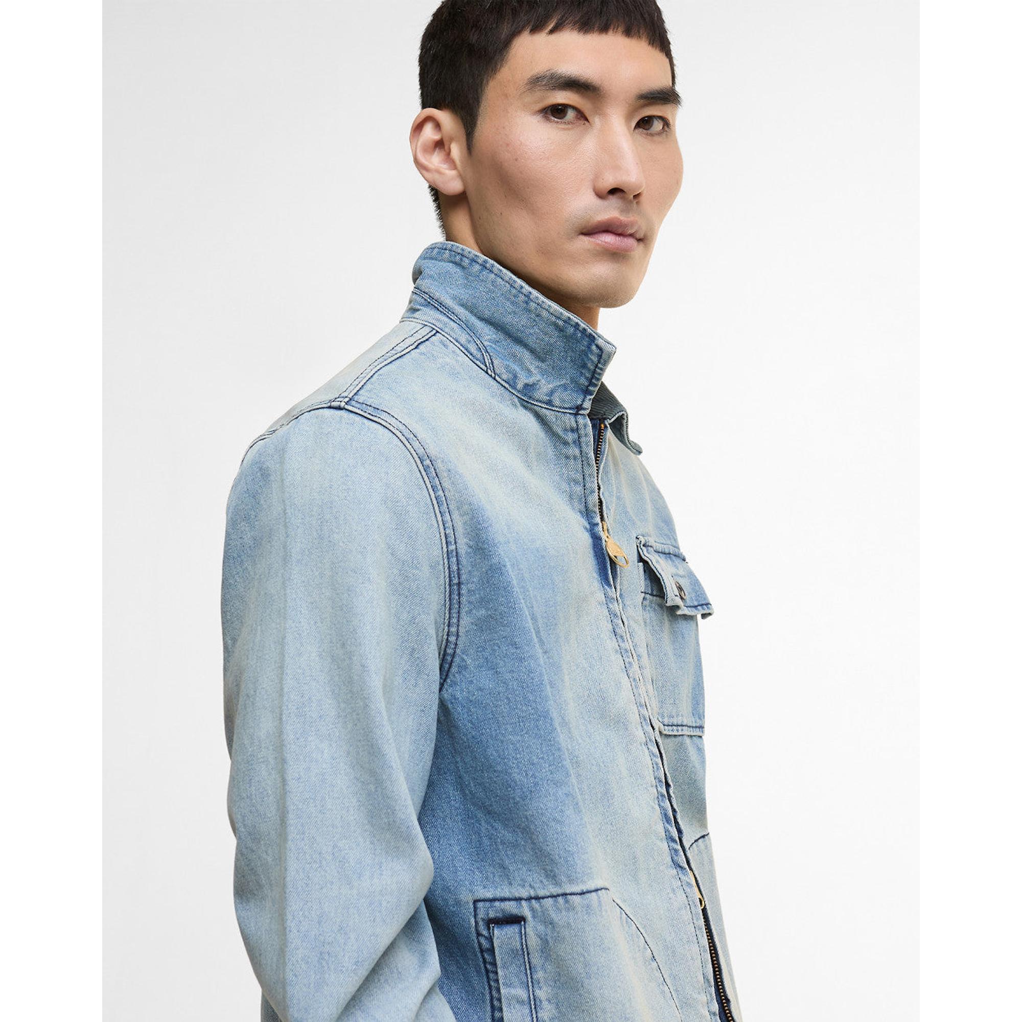 Product image 5 of 8 of Barbour International Men's Meteor Washed Denim Overshirt - Vintage