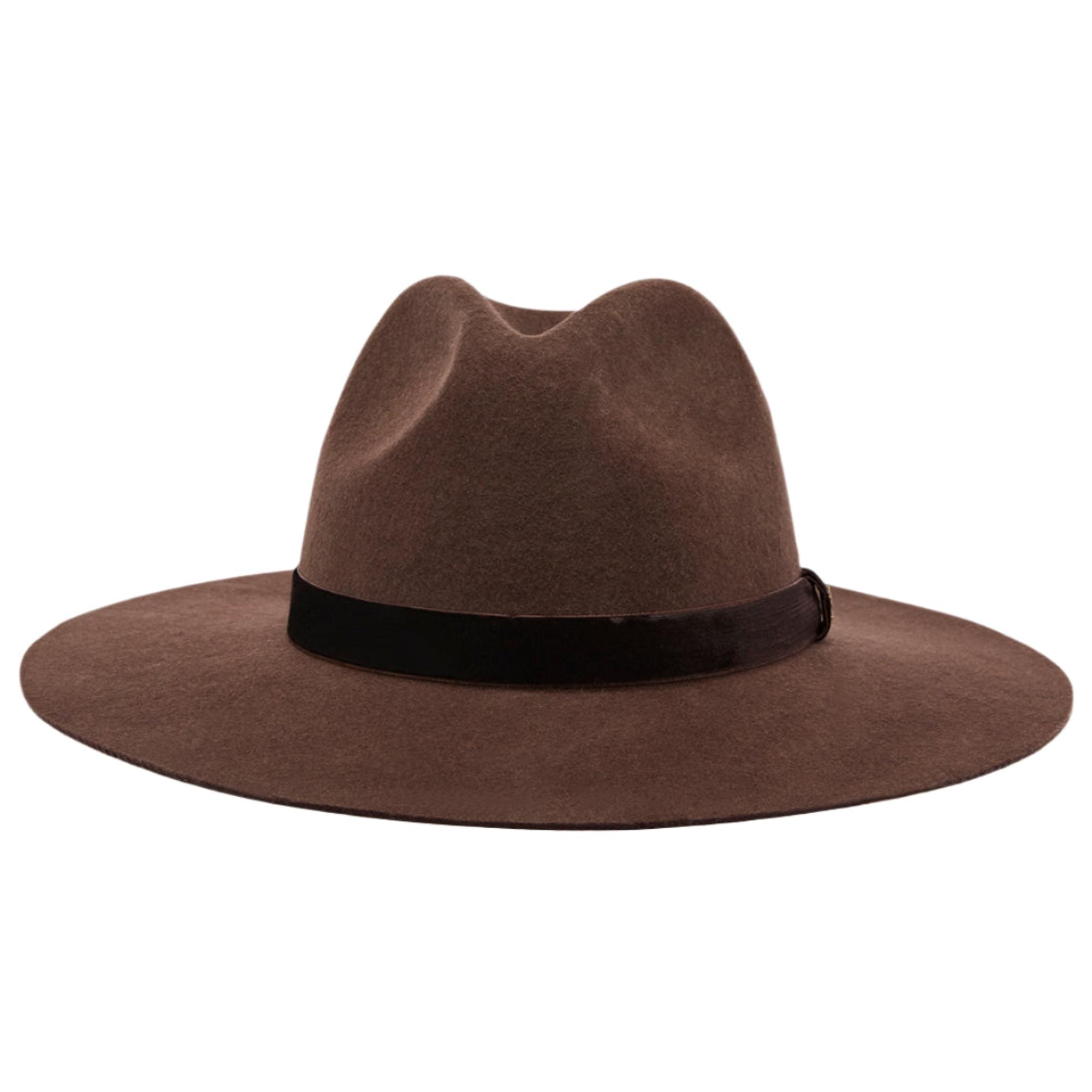 Product image 1 of 4 of Joules Women's Grove Wool Fedora Hat - Chocolate Brown