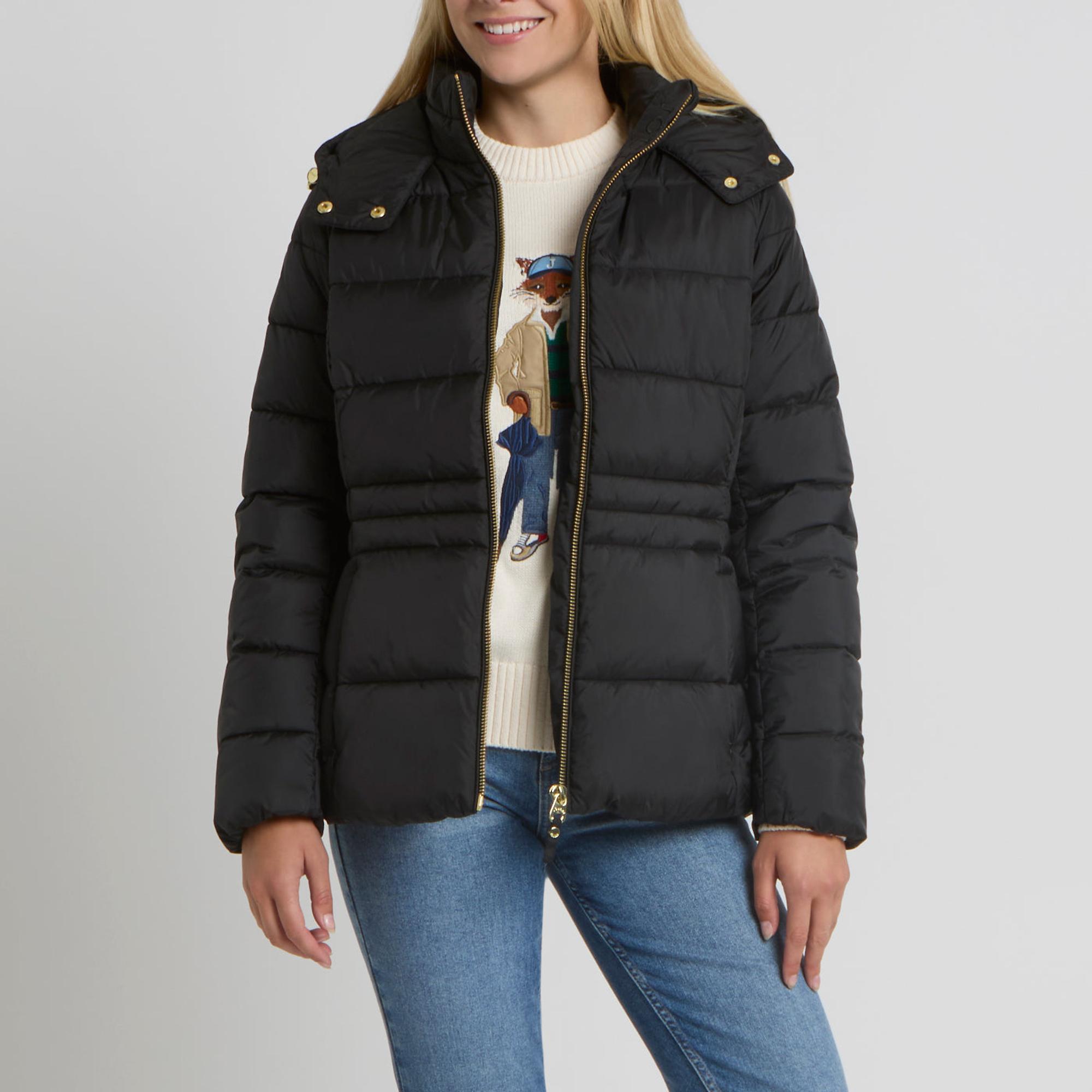Product image 2 of 6 of Joules Women's Hadlow Short Showerproof Padded Coat - Black