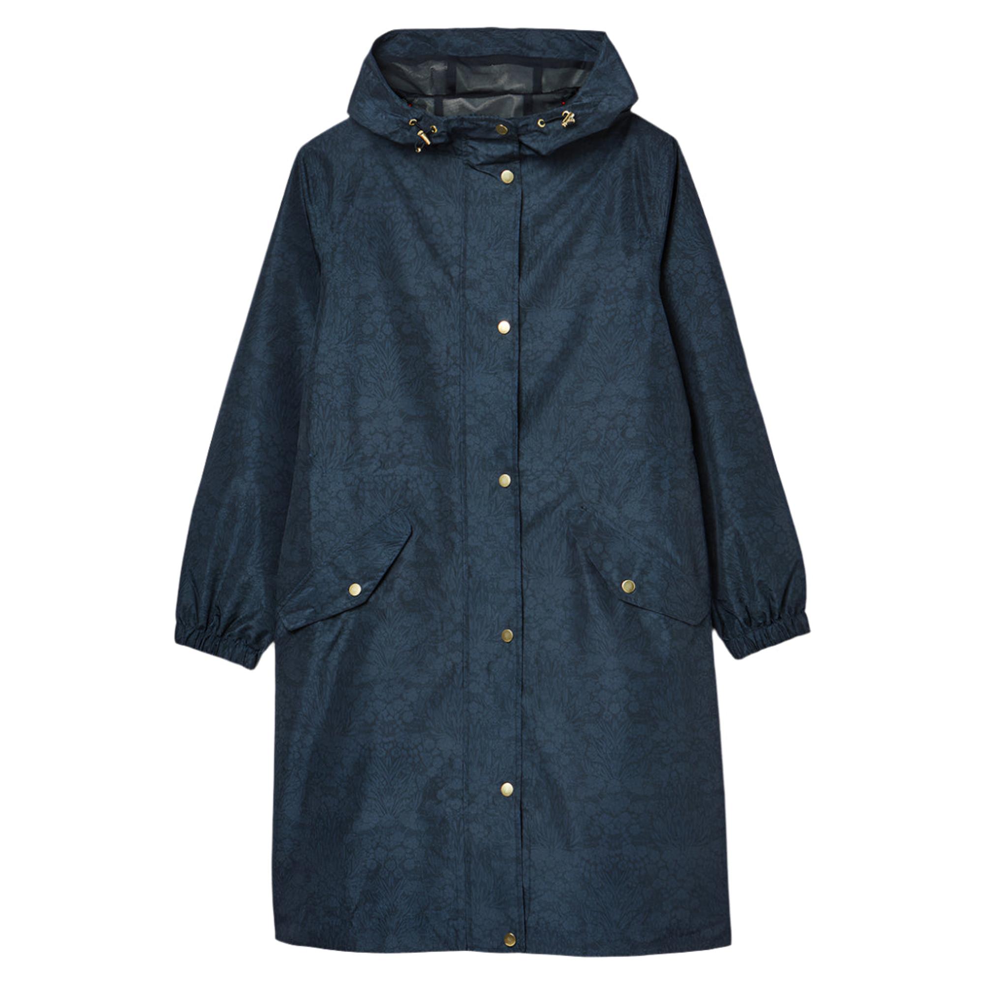 Product image 1 of 6 of Joules Women's Holkham Waterproof Packable Raincoat - Navy Floral Tonal