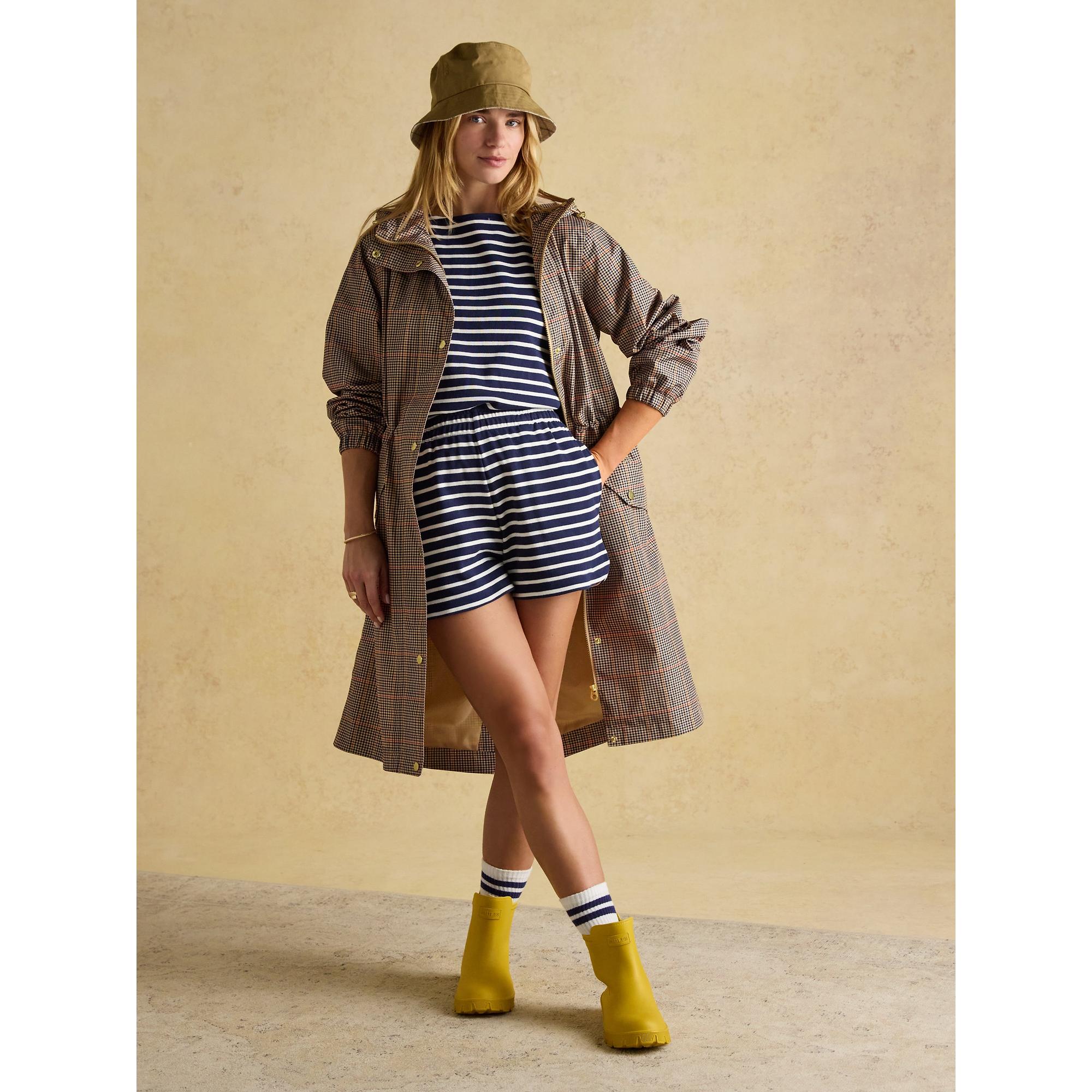 Product image 10 of 16 of Joules Women's Holkham Waterproof Packable Hooded Raincoat - Henson Check