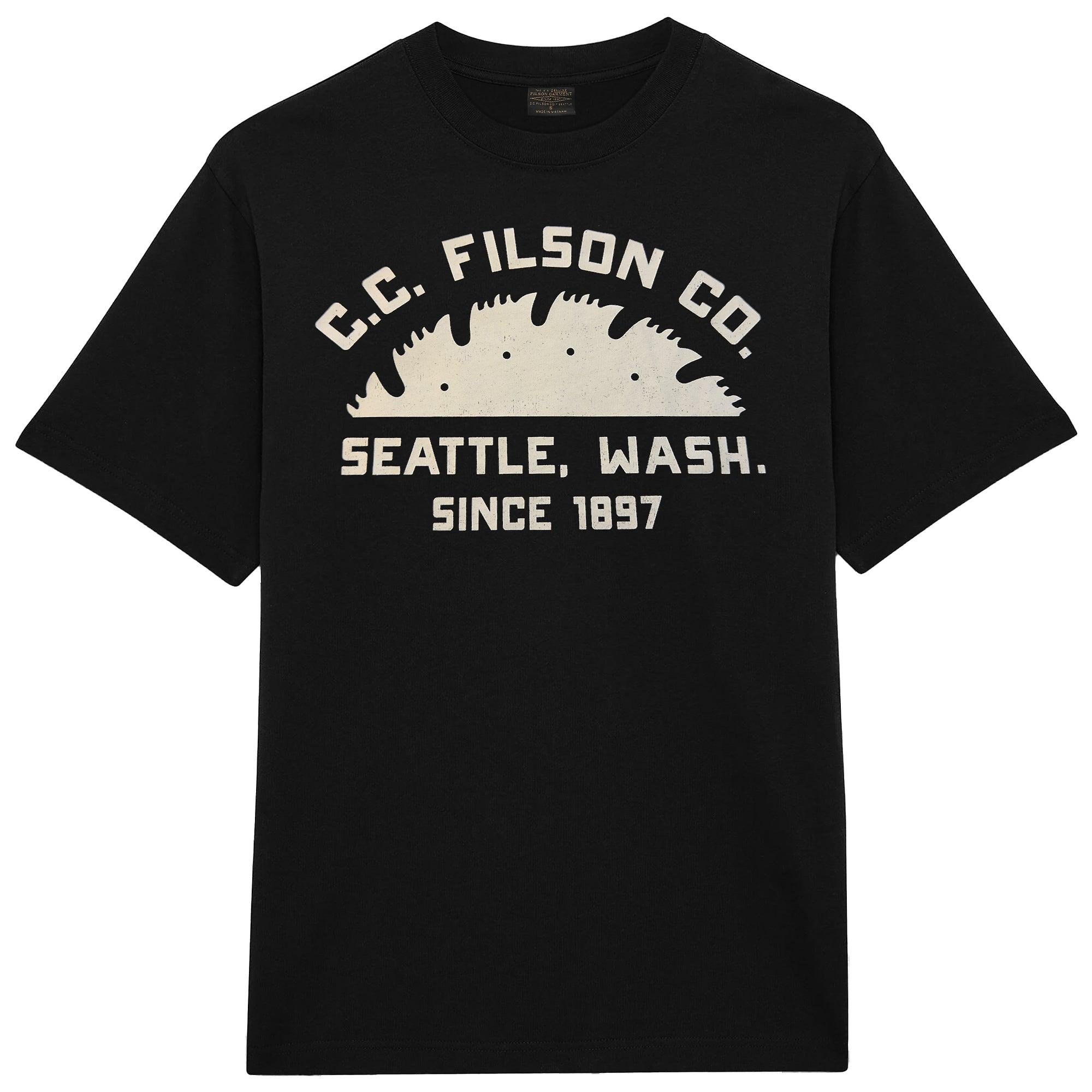 Product image 1 of 3 of Filson Men's Seattle Graphic T-Shirt - Black