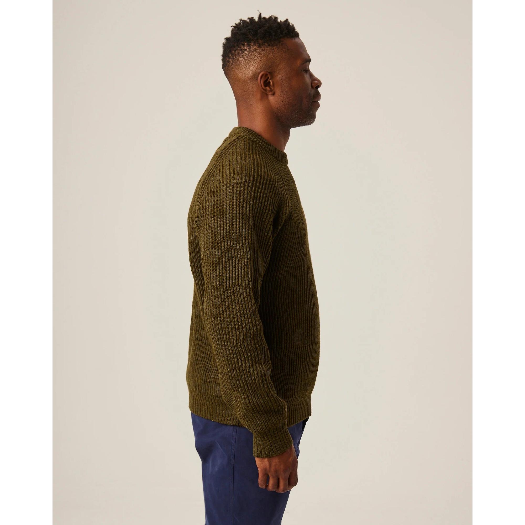 Product image 7 of 8 of Peregrine Men's Ford Crew Jumper - Olive