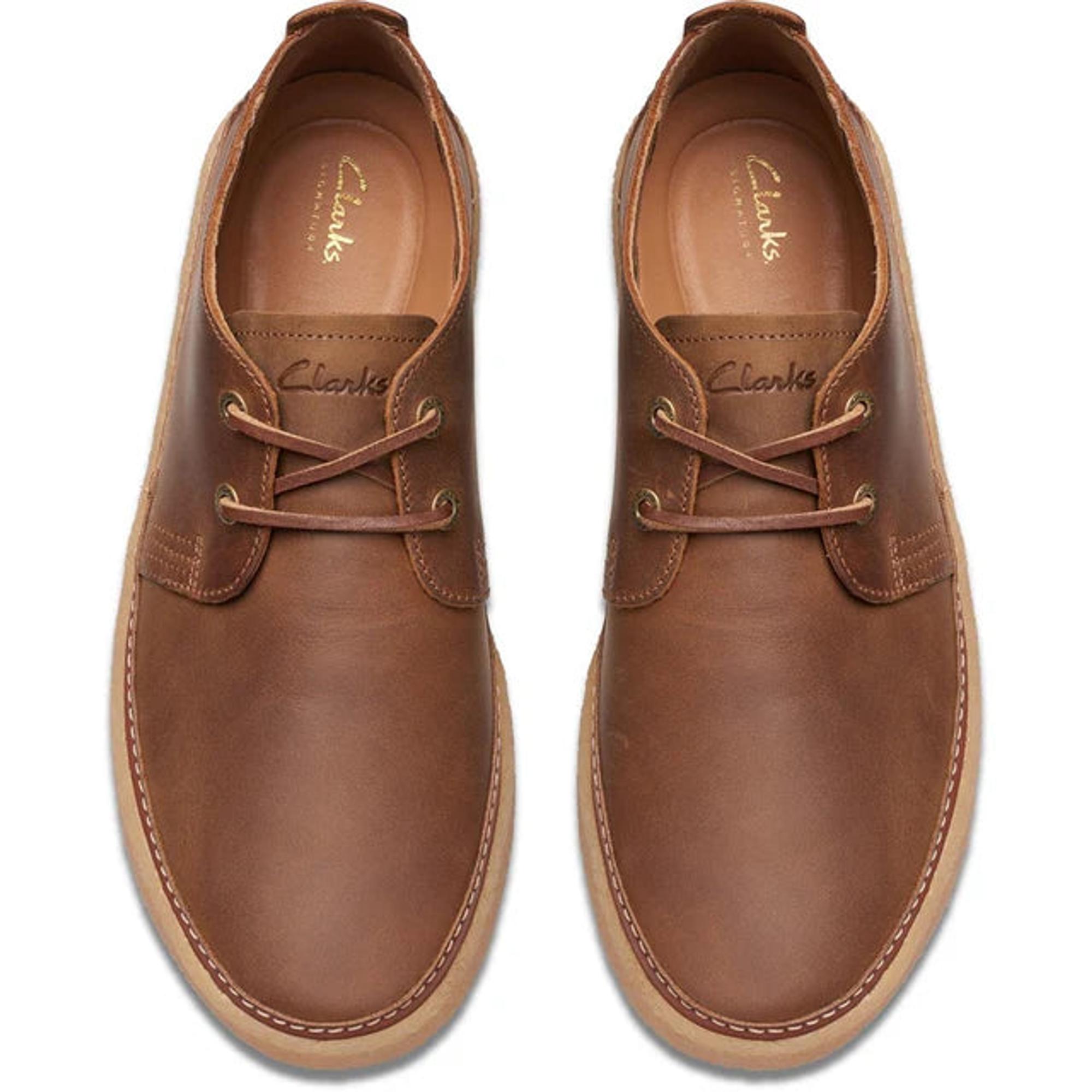 Product image 3 of 6 of Clark Men's Clarkwood Low Leather Shoe - Beeswax Leather
