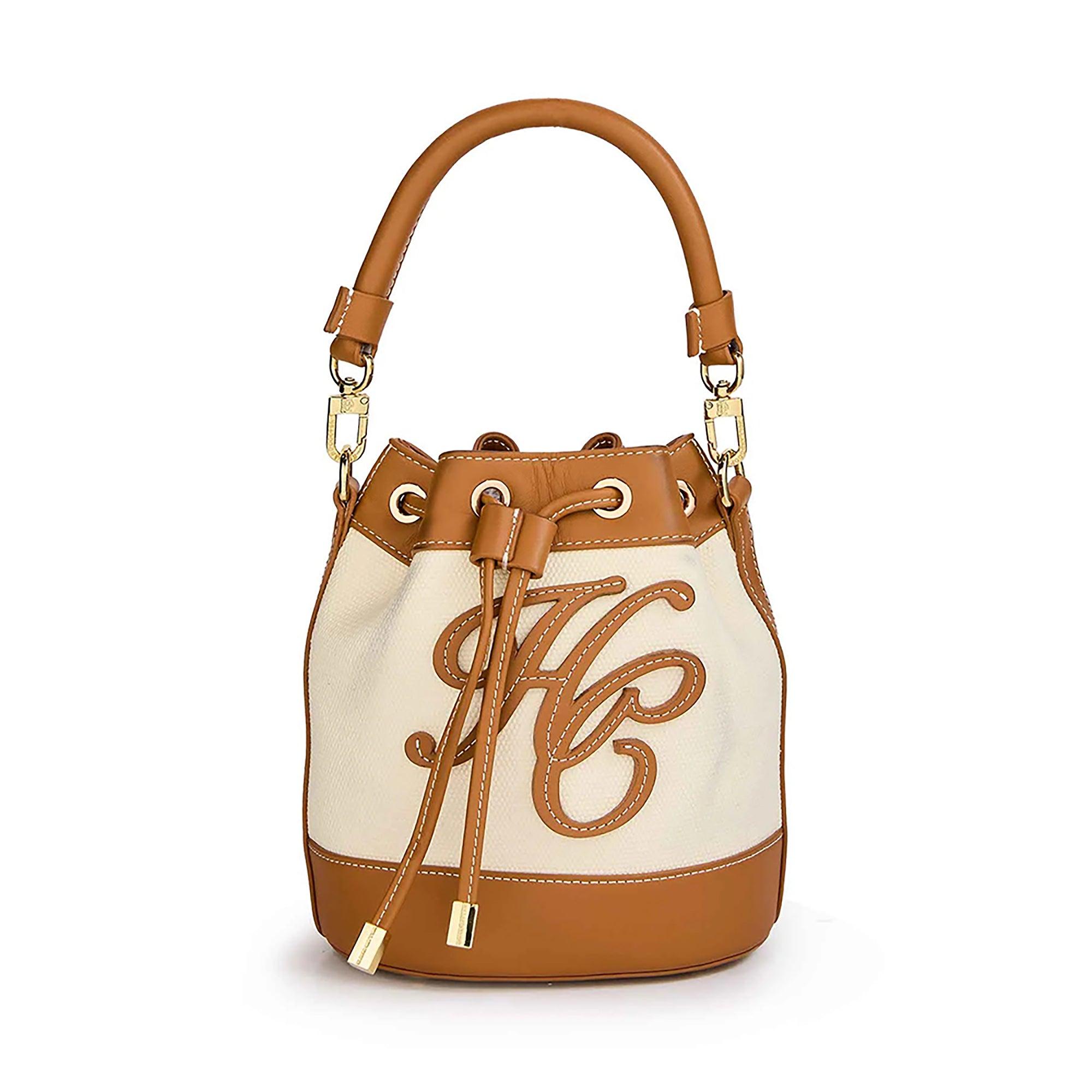 Product image 1 of 8 of Holland Cooper Women's Amalfi Bucket Bag - Tan Canvas